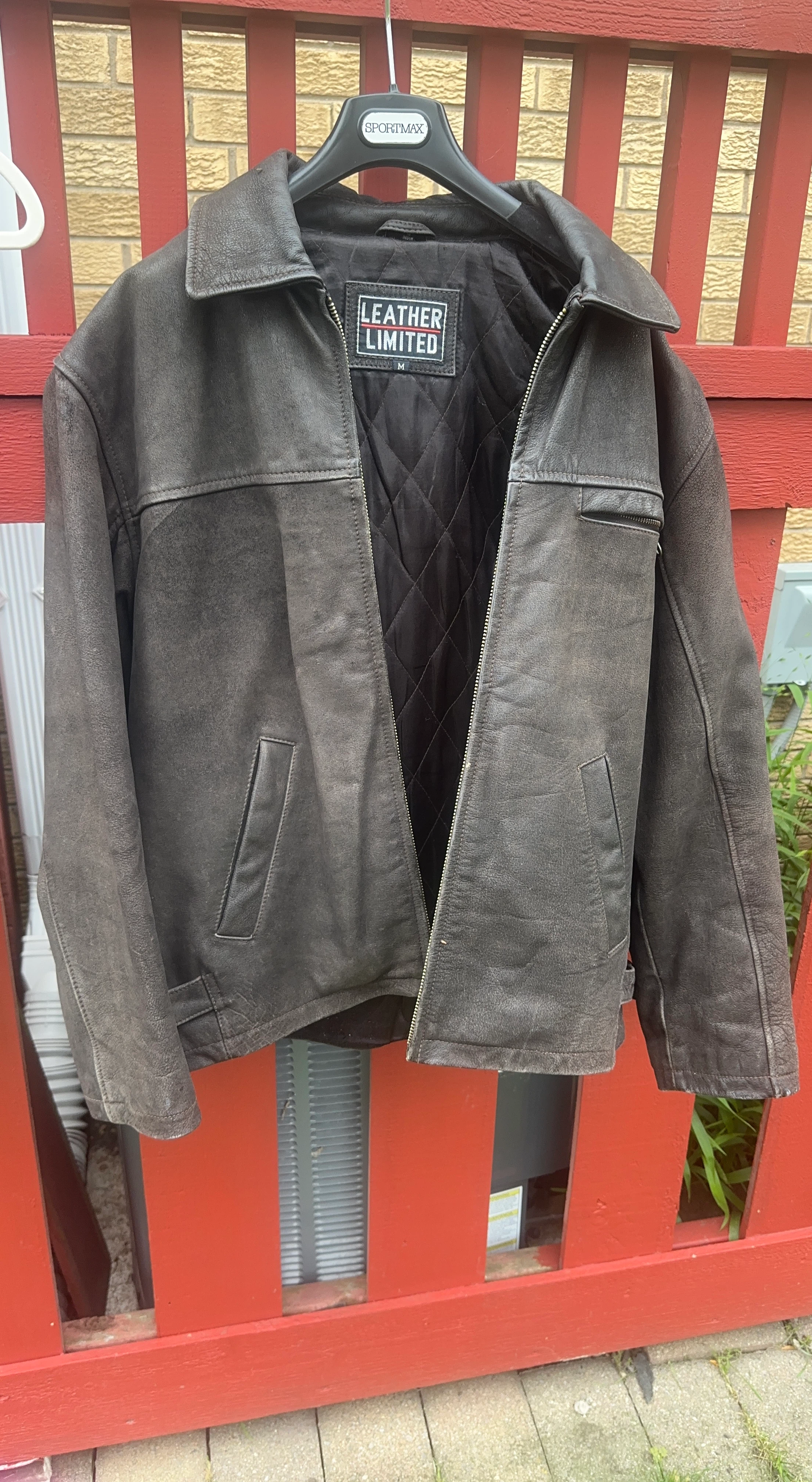 Leather Limited Men's Brown Jacket - Size M