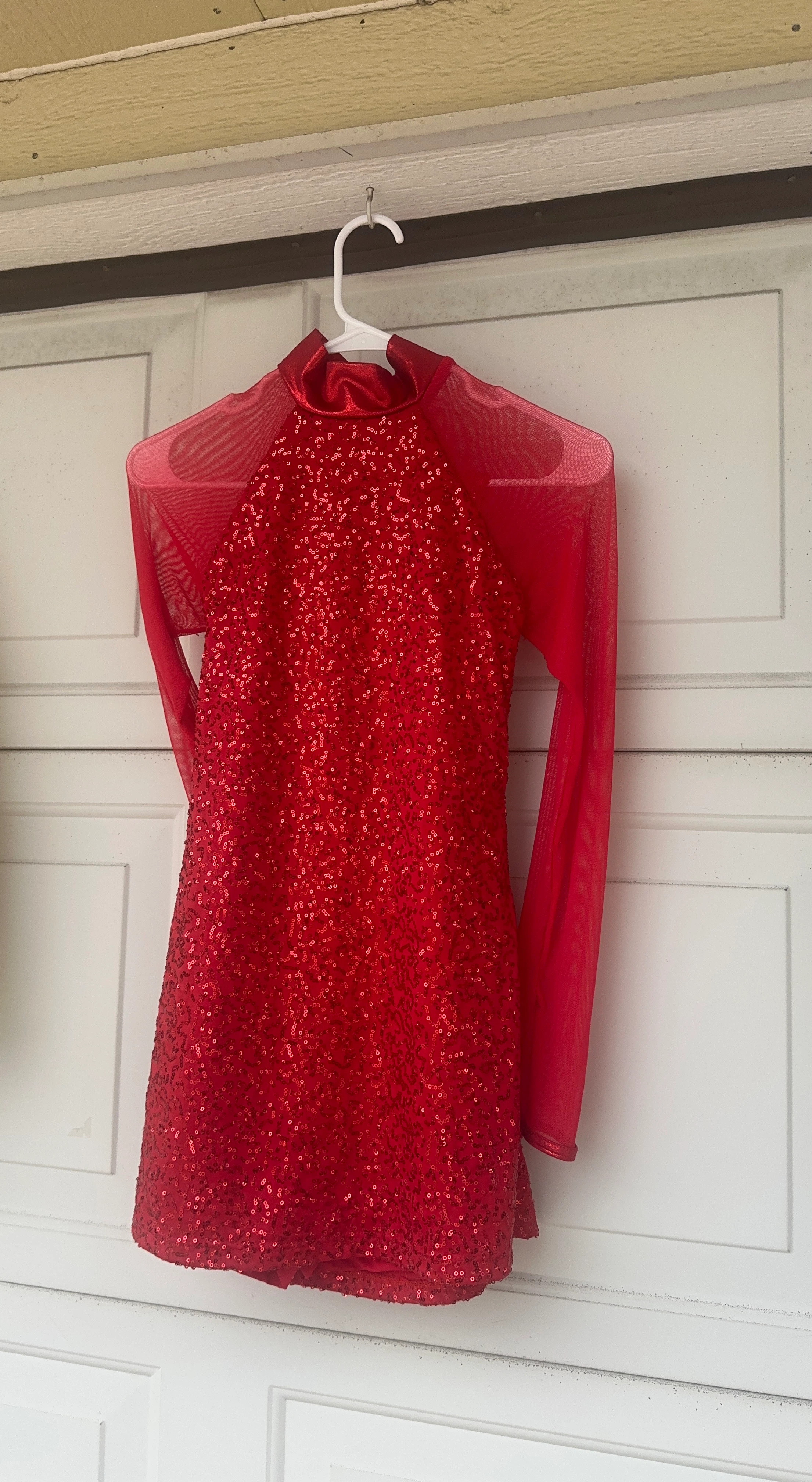 Red Sequin Dance Costume