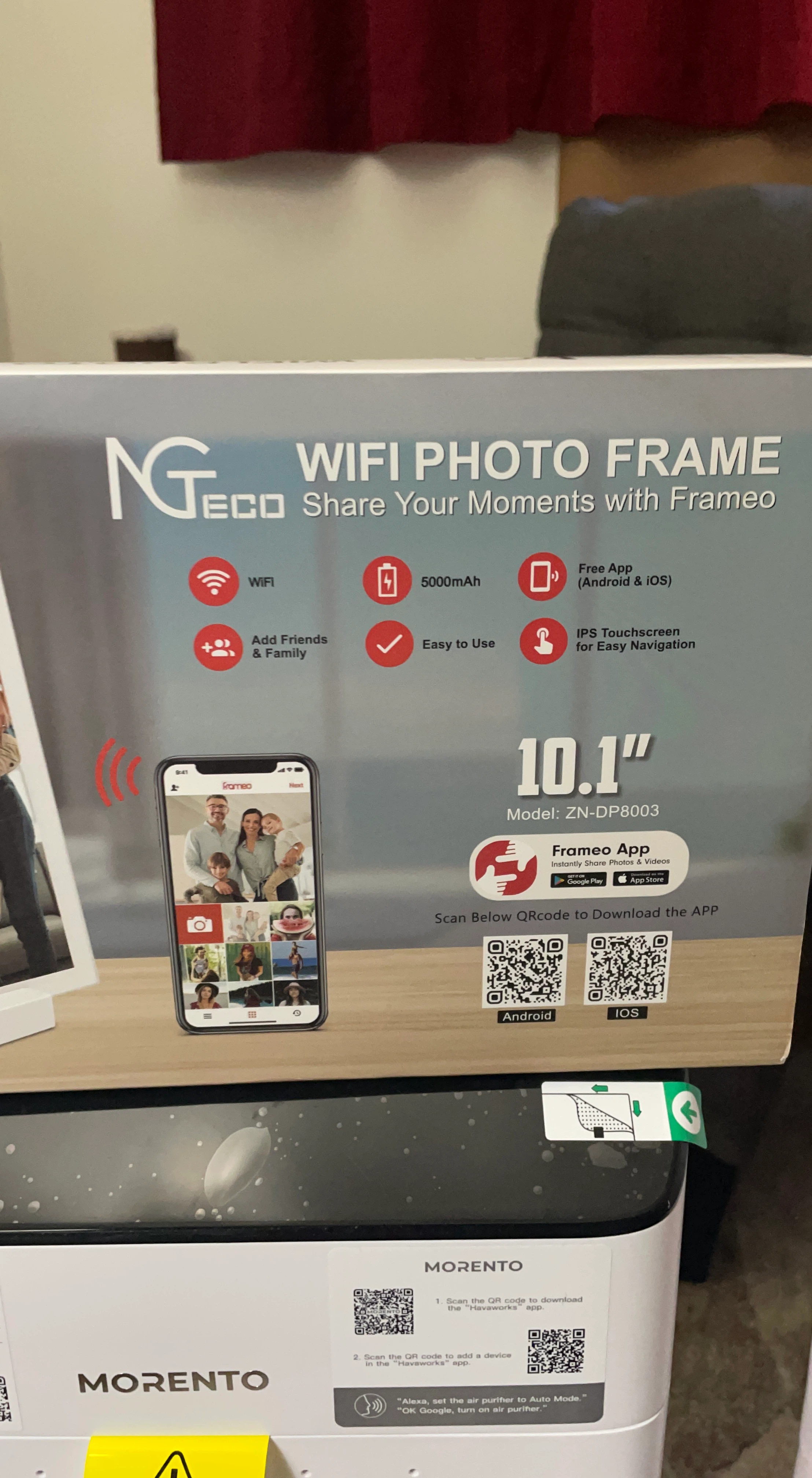 NGEco 10.1" WiFi Photo Frame