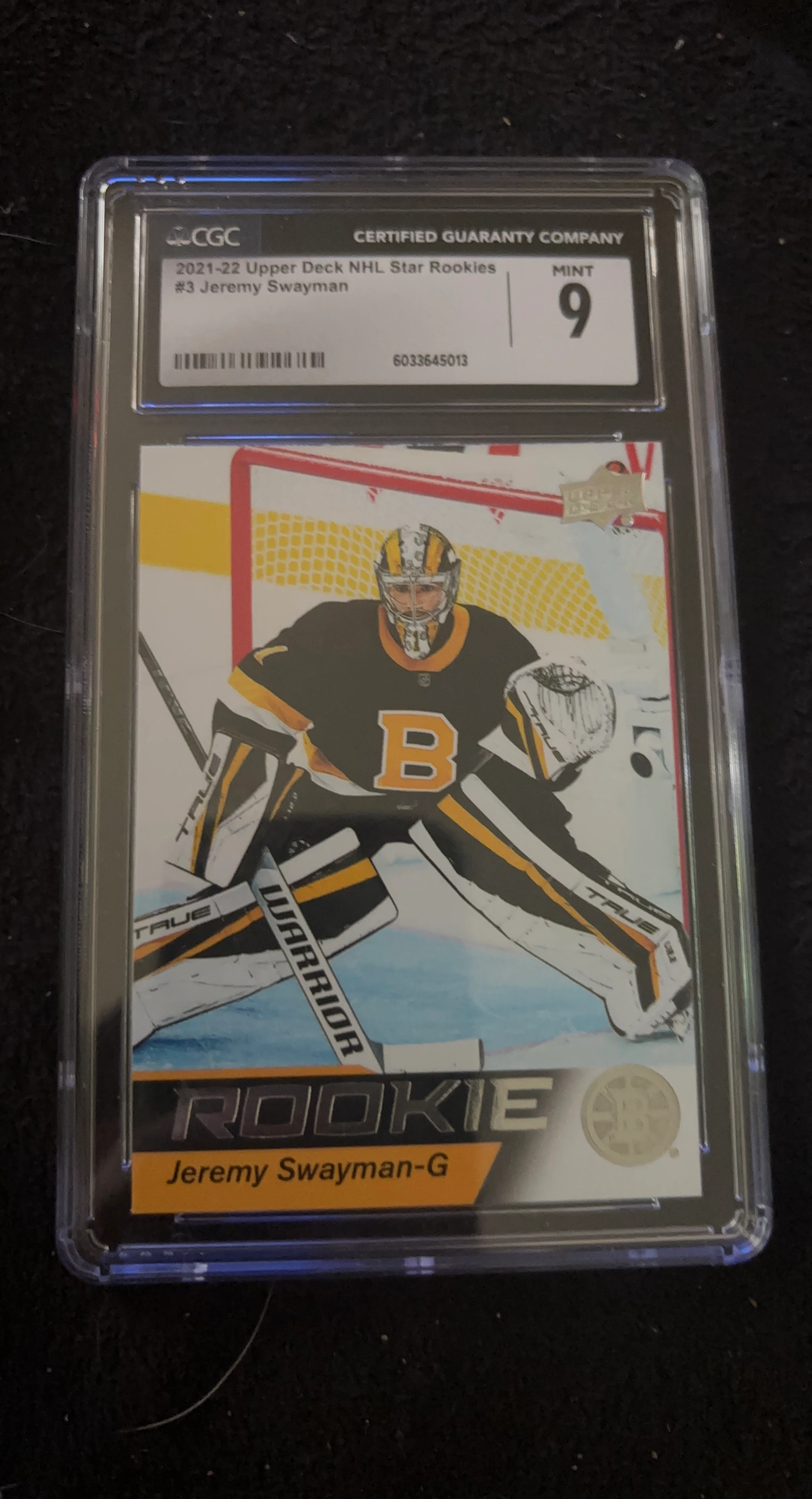 2021-22 Upper Deck NHL Star Rookies #3 Jeremy Swayman