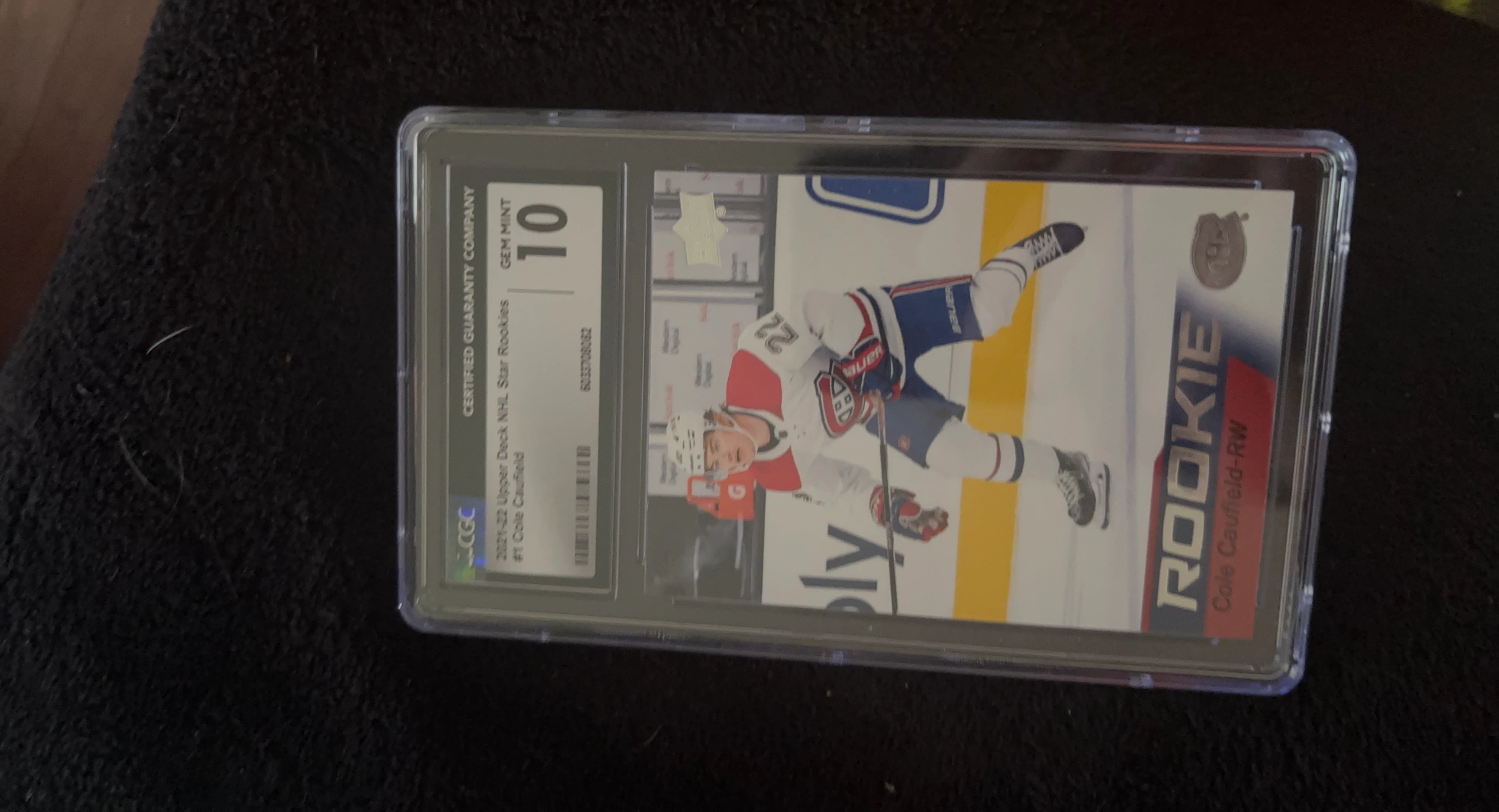 2021-22 Upper Deck Cole Caufield Rookie Card