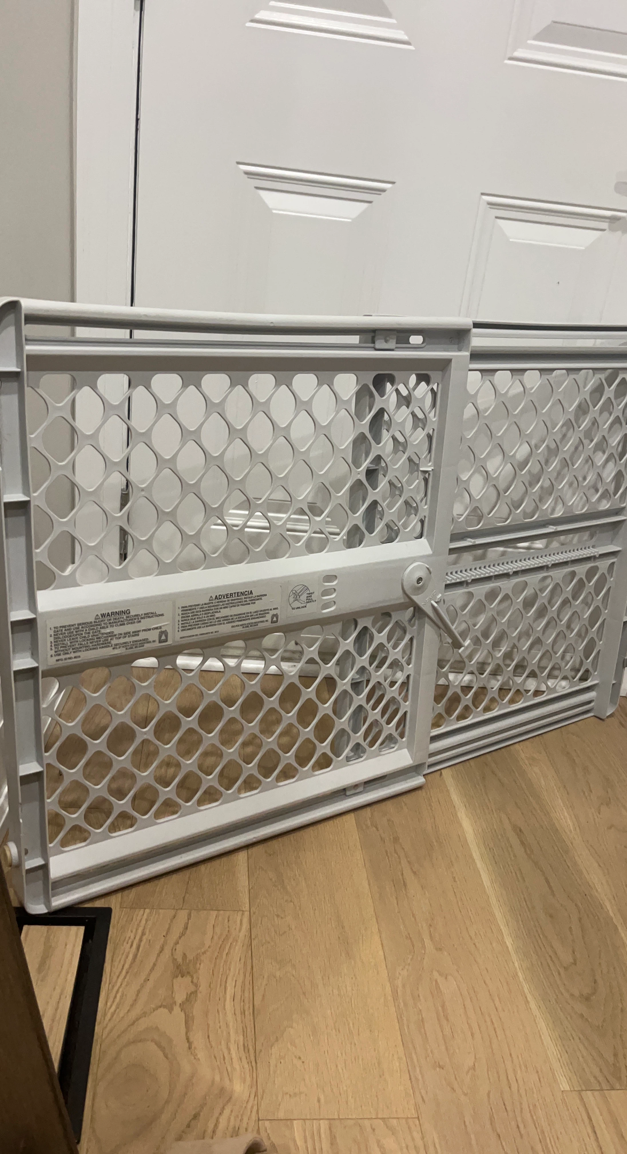 White Baby Safety Gate