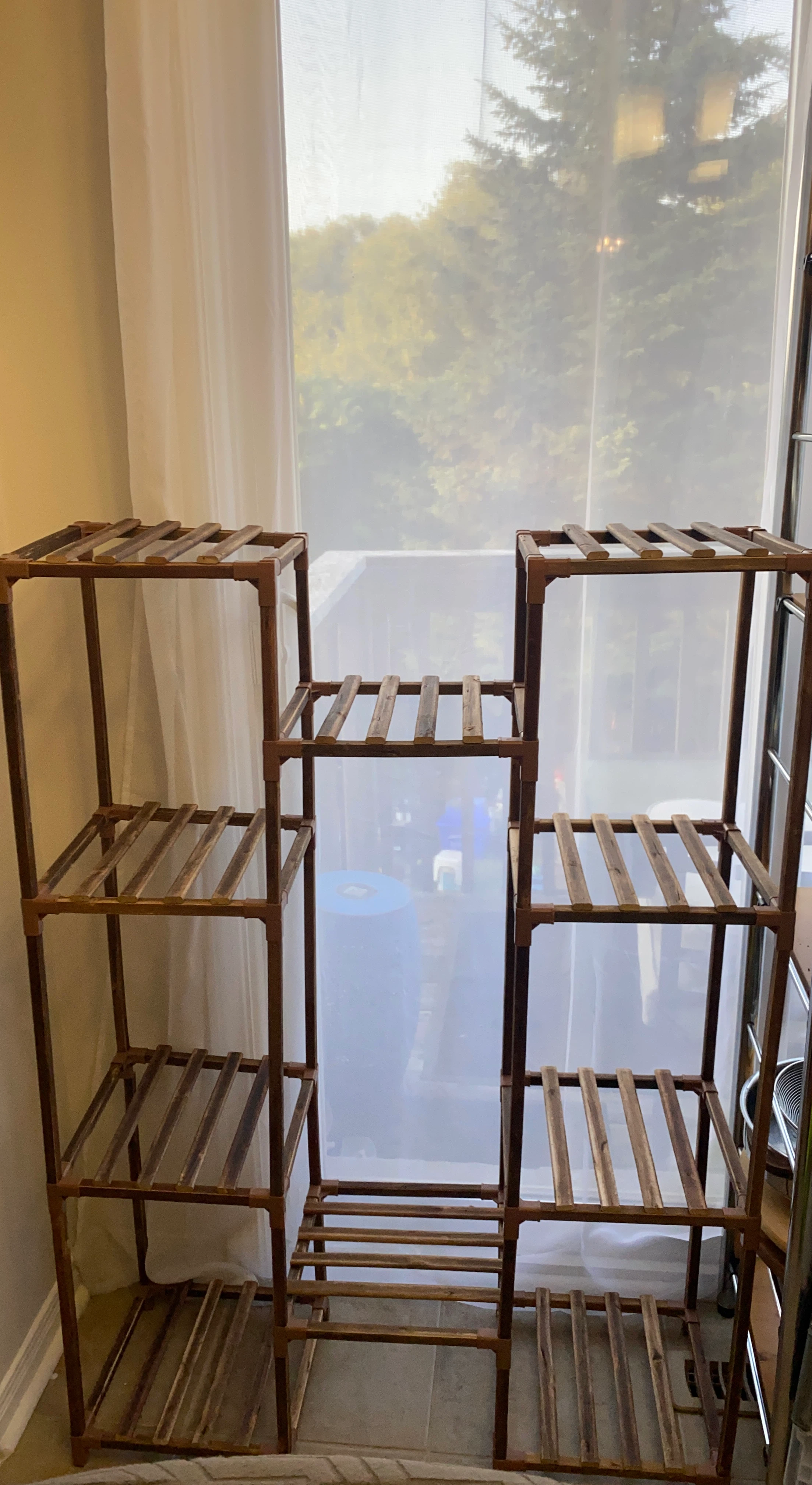 Wooden Tiered Plant Stand
