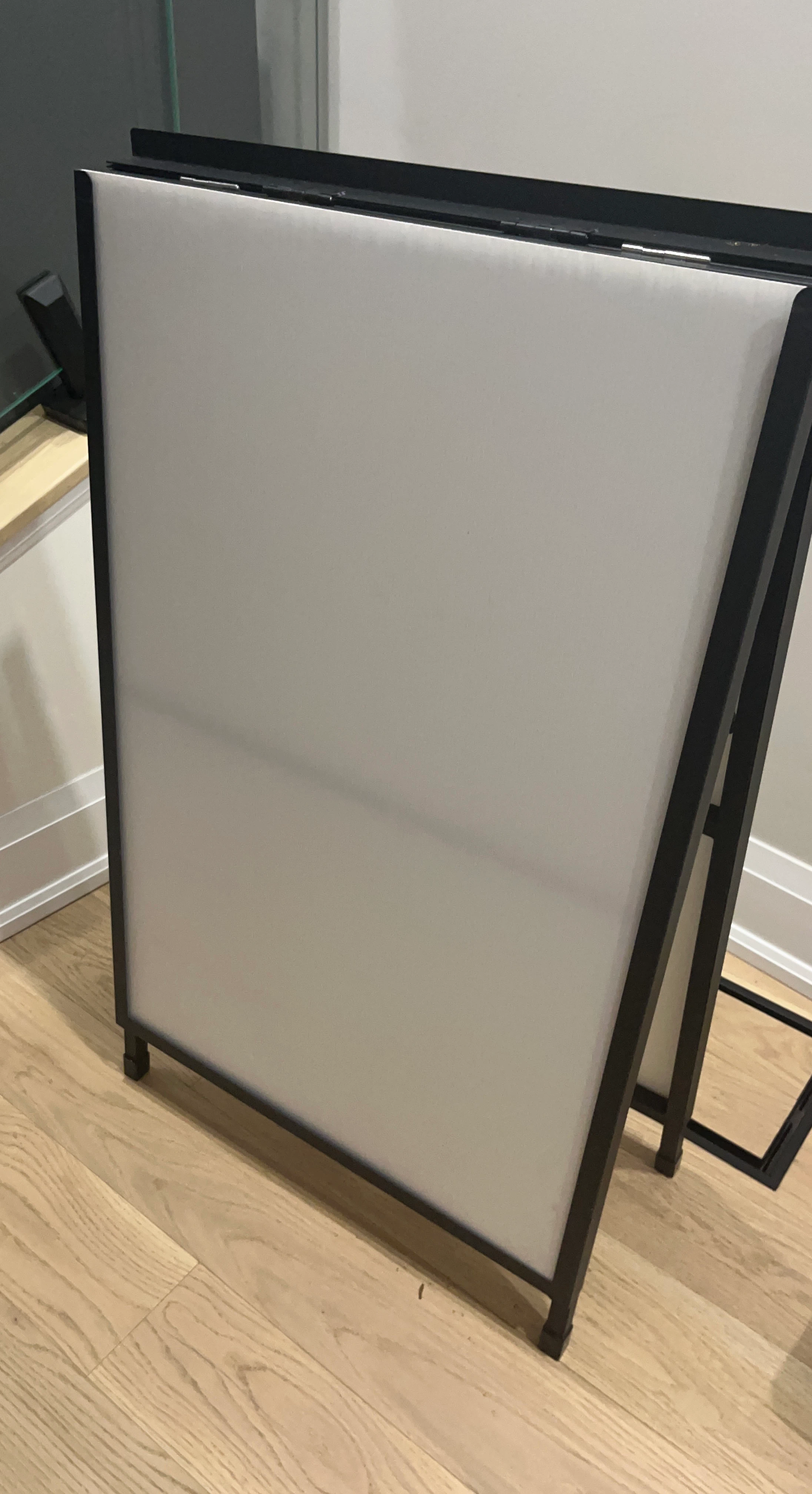 Black Metal Frame Poster A-Frame marketing
