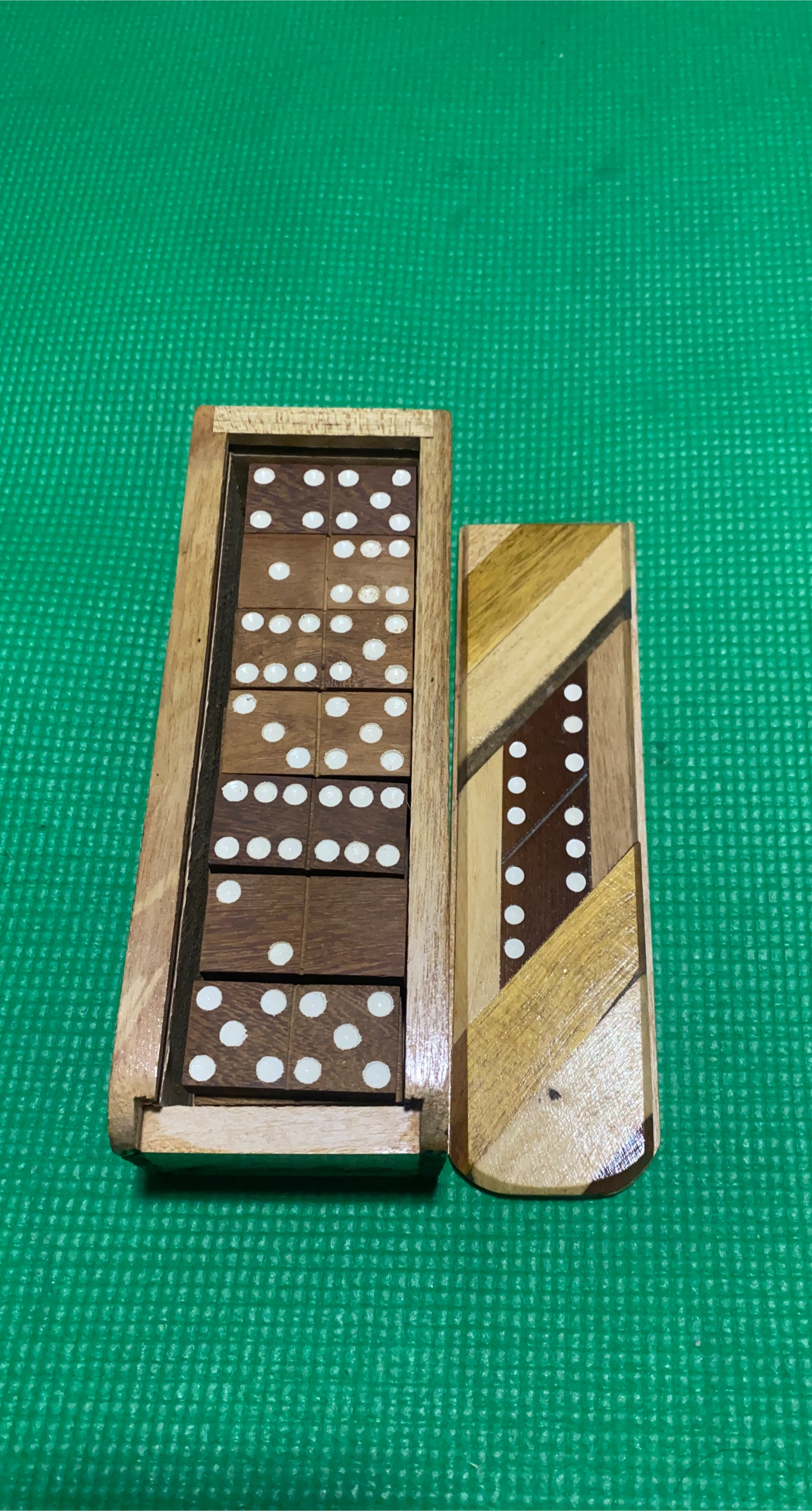 Wooden Domino Set with Box