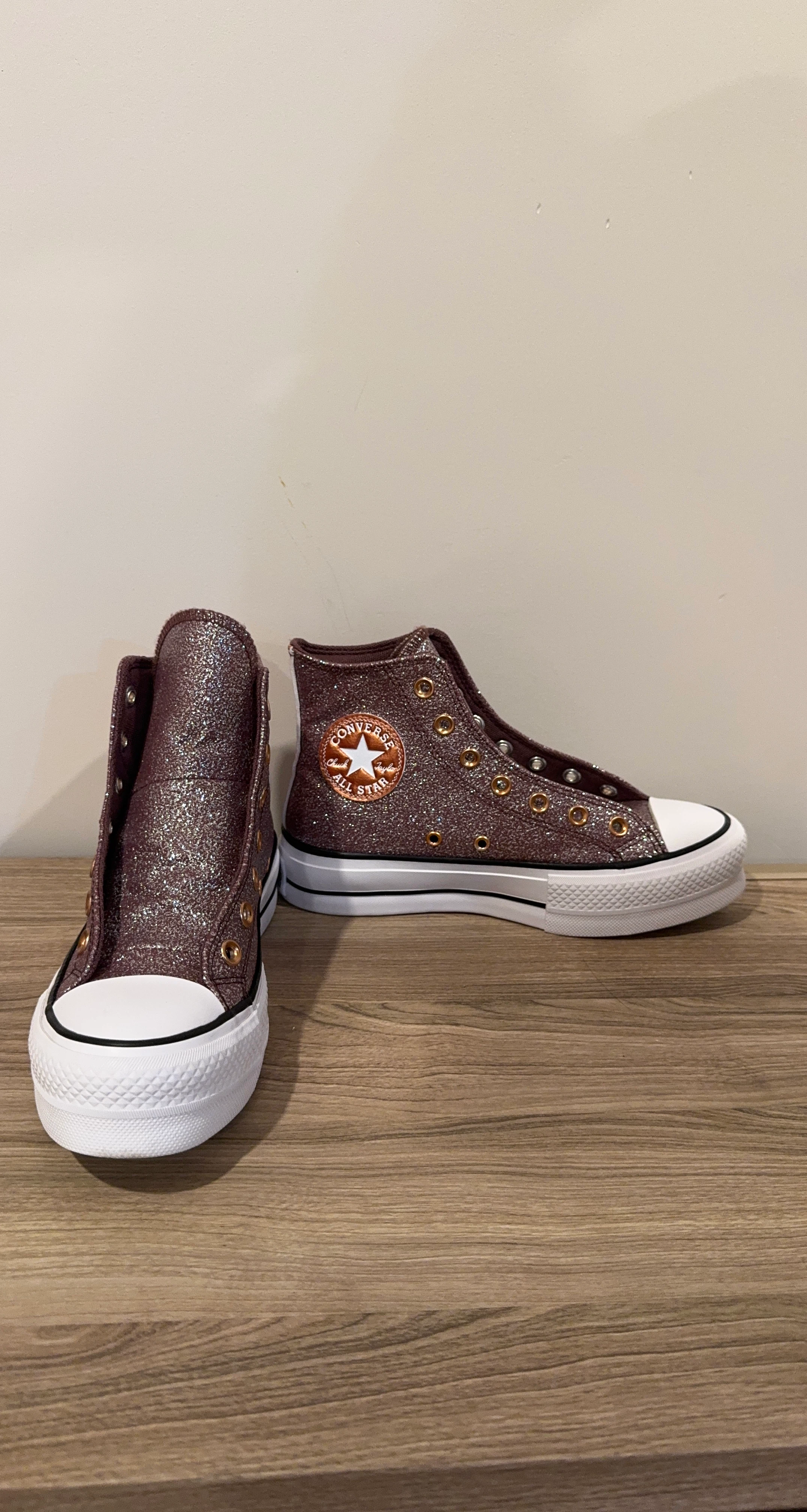 Converse All Star High-Top Glitter Sneakers