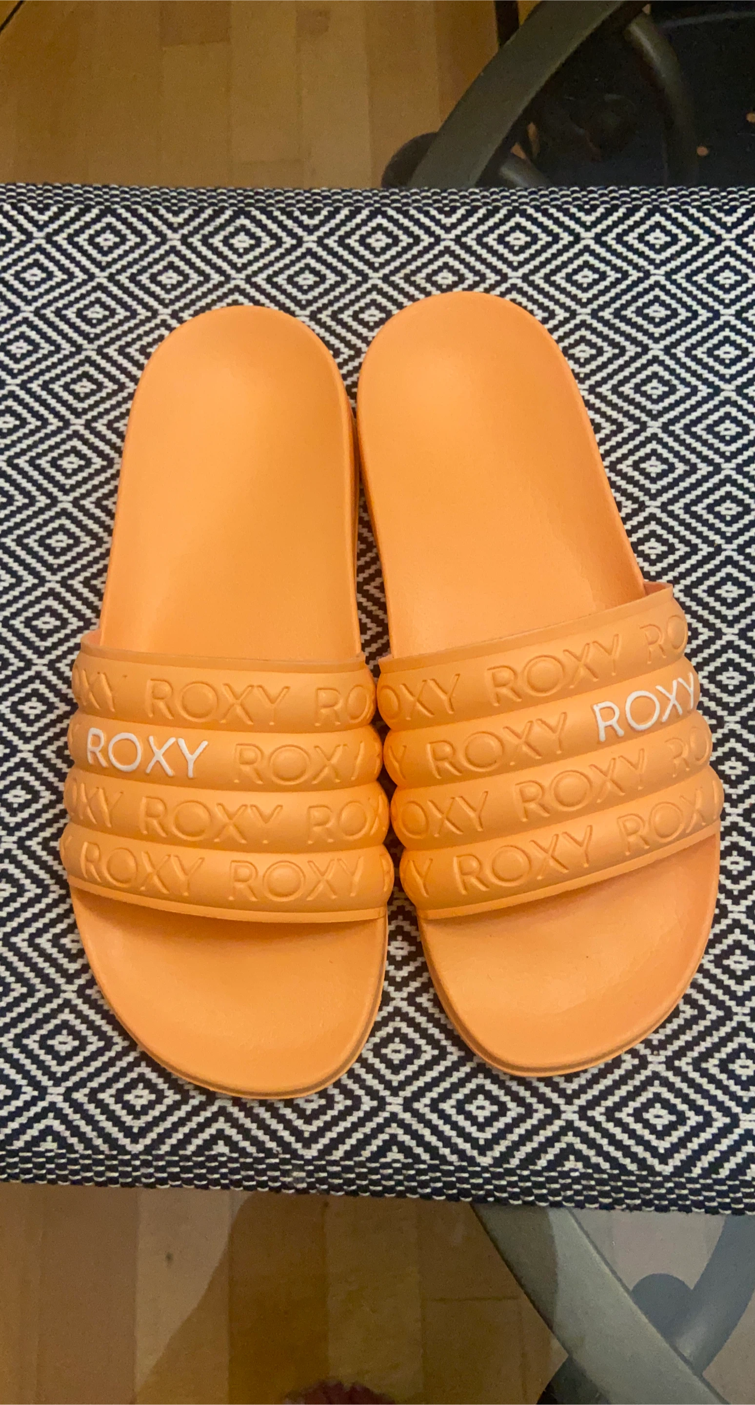 Roxy Orange Slide Sandals