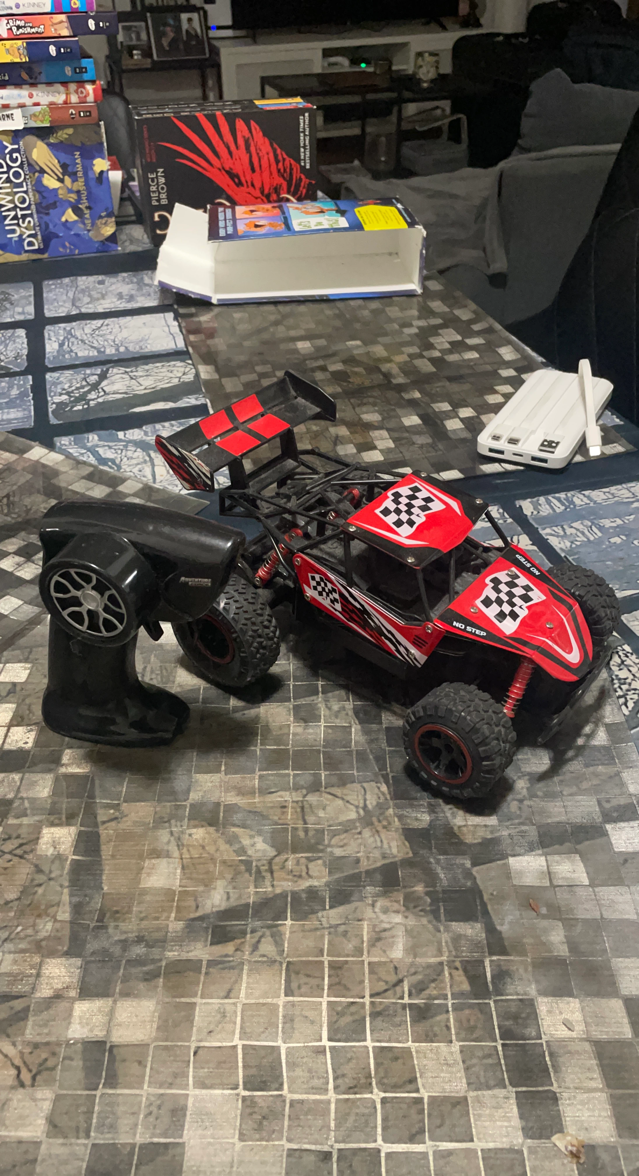 Red RC Car with remote