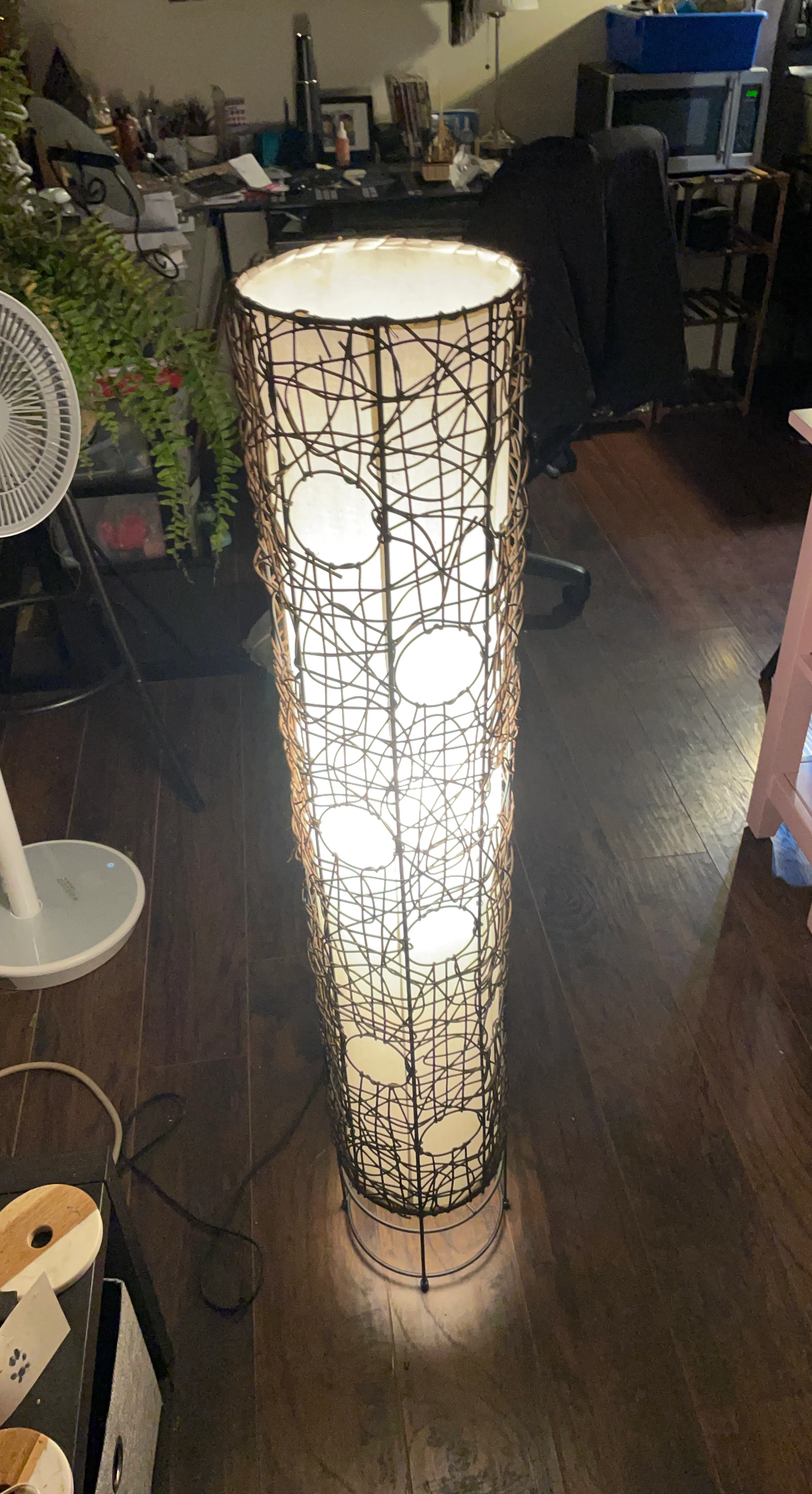 Tall Woven Floor Lamp