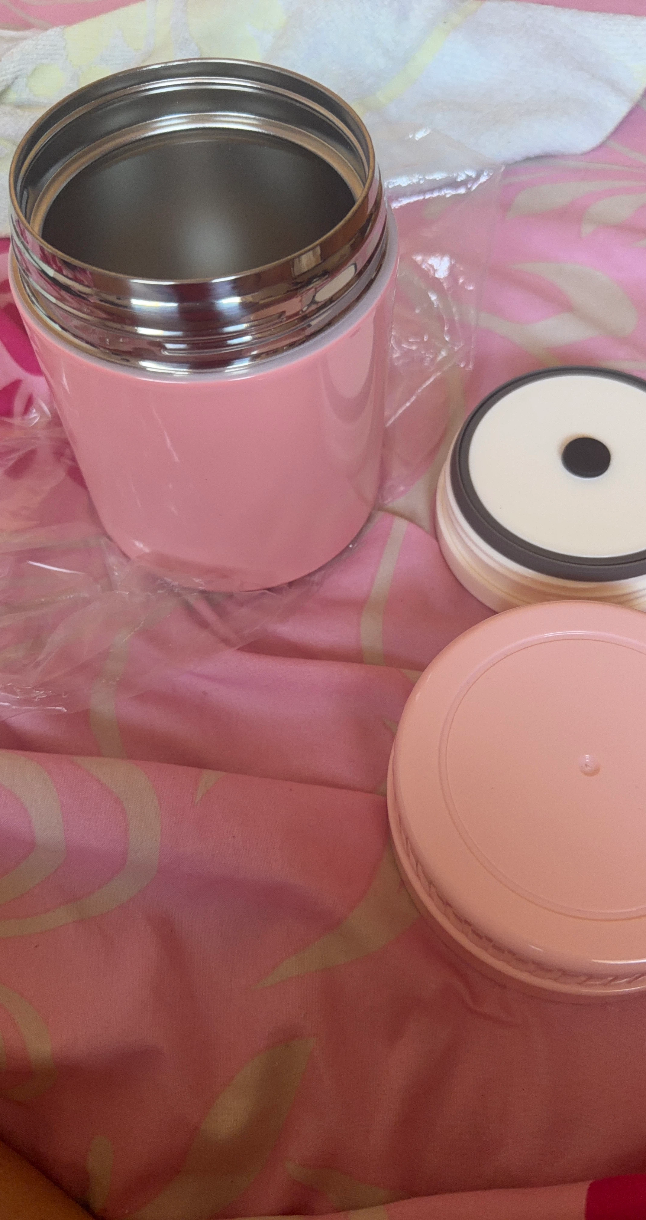 Pink Insulated Food Jar