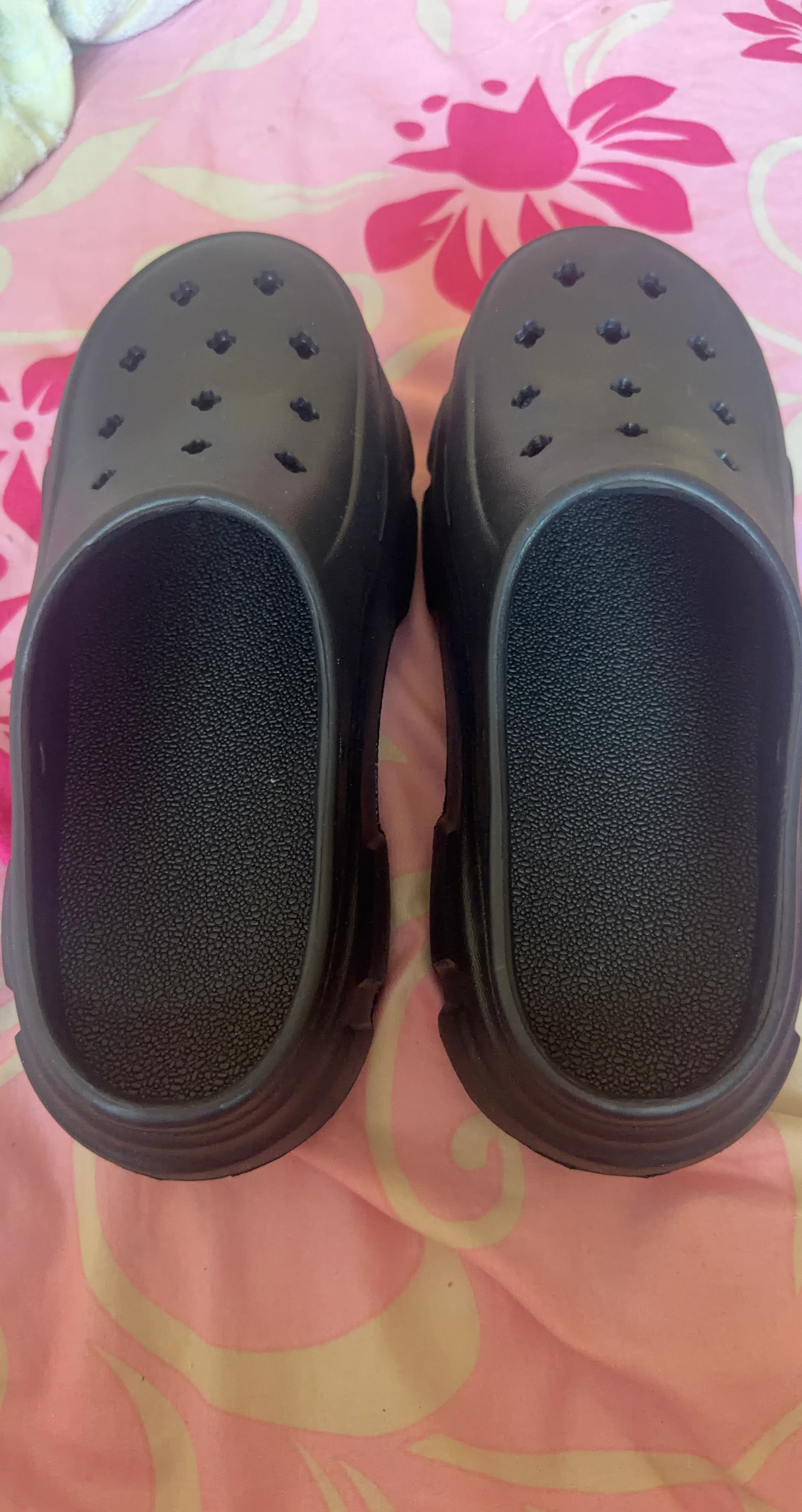 Black Clog Style Sandals Size 38-39