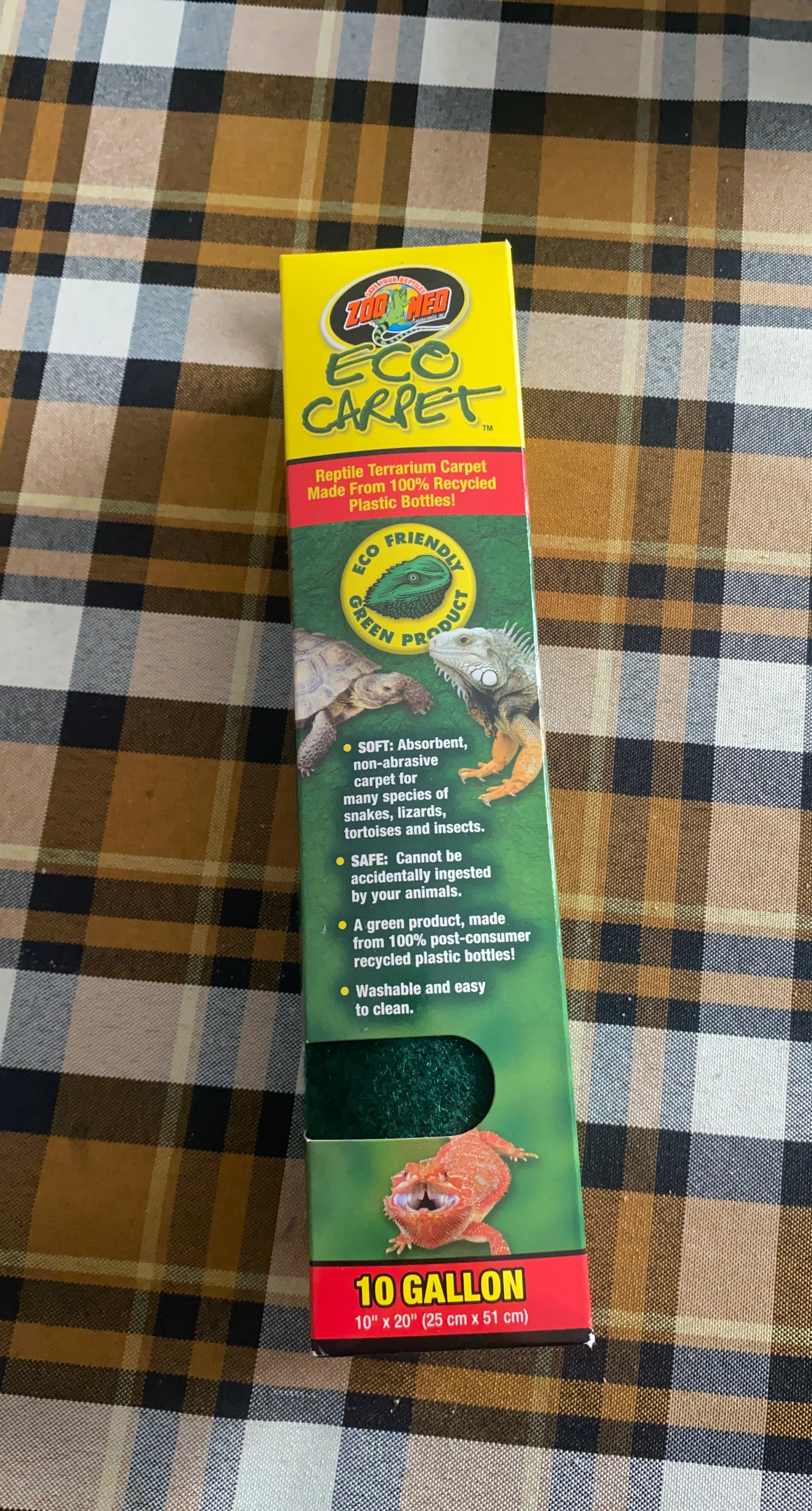 Zoo Med Eco Carpet Reptile Terrarium Carpet 10 Gallon