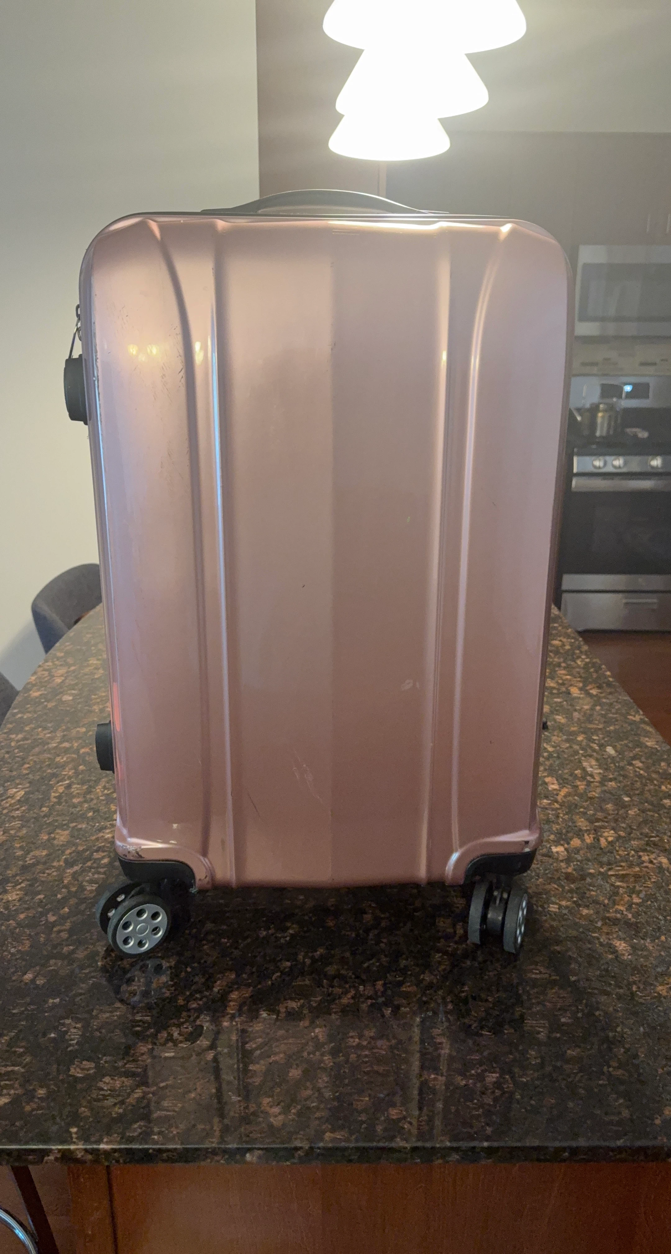 GLOBALWAY Rose Gold Hardshell Suitcase