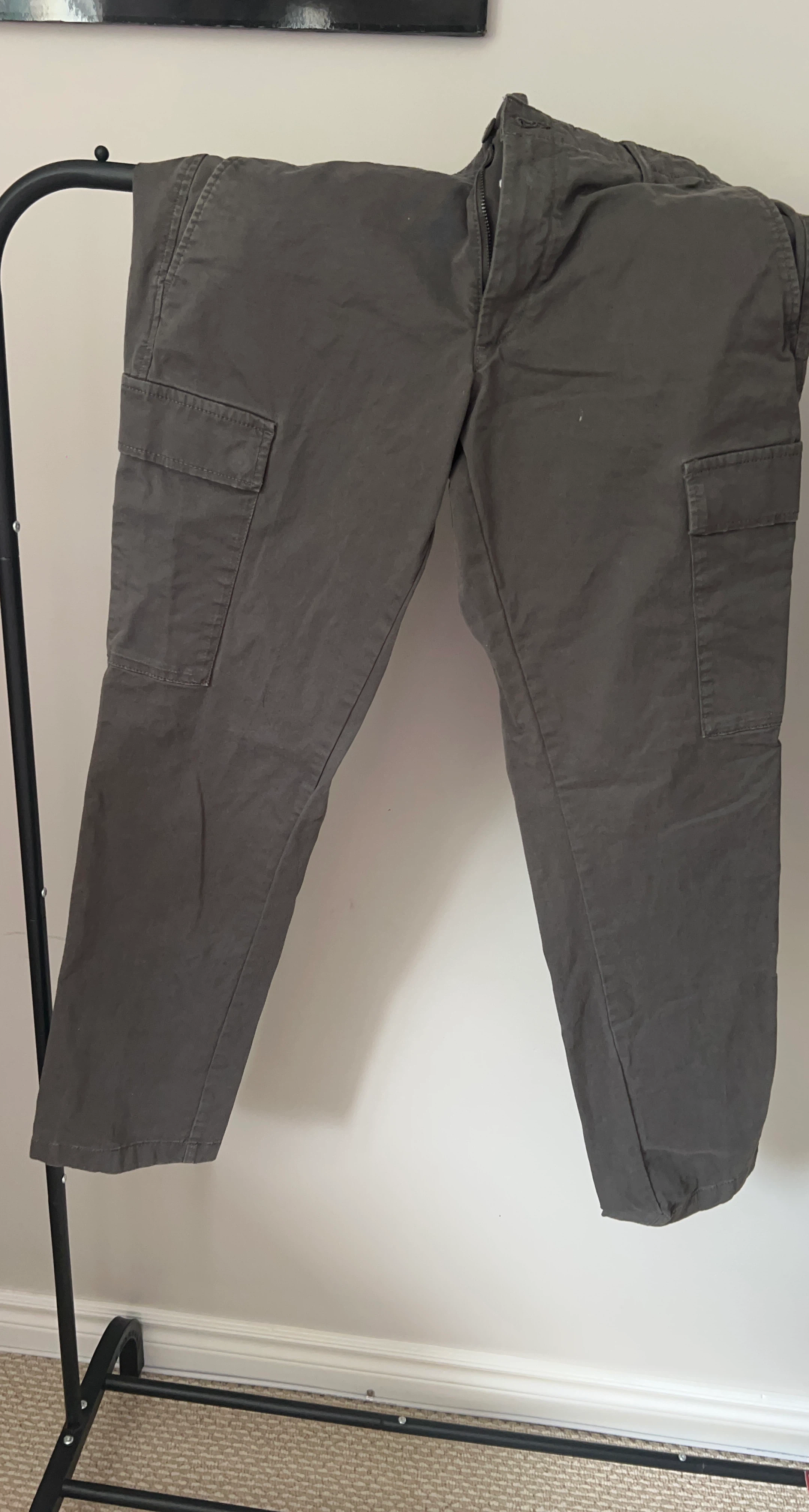 Men's Grey Cargo Pants