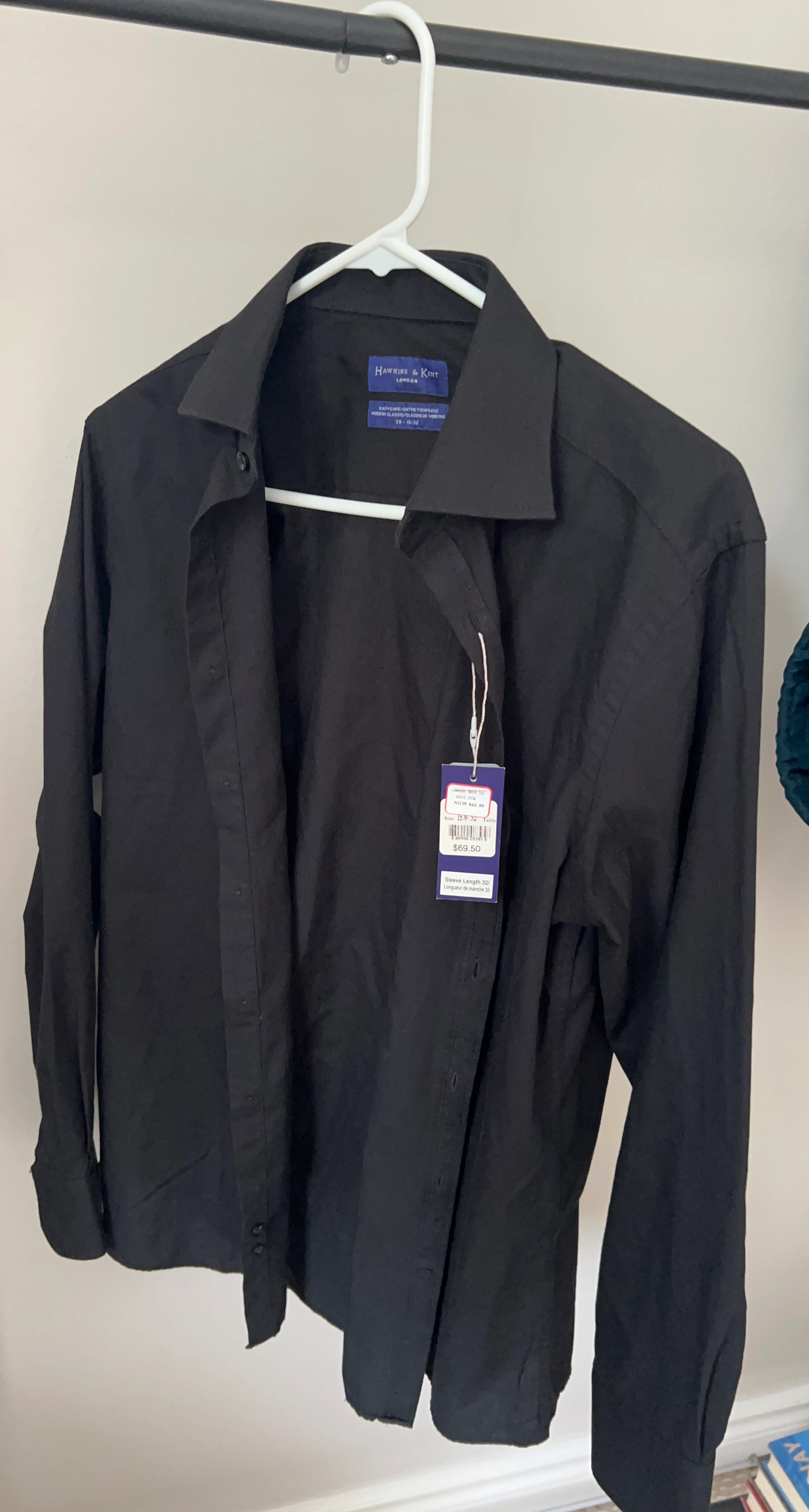 Hawkins & Kent Black Dress Shirt