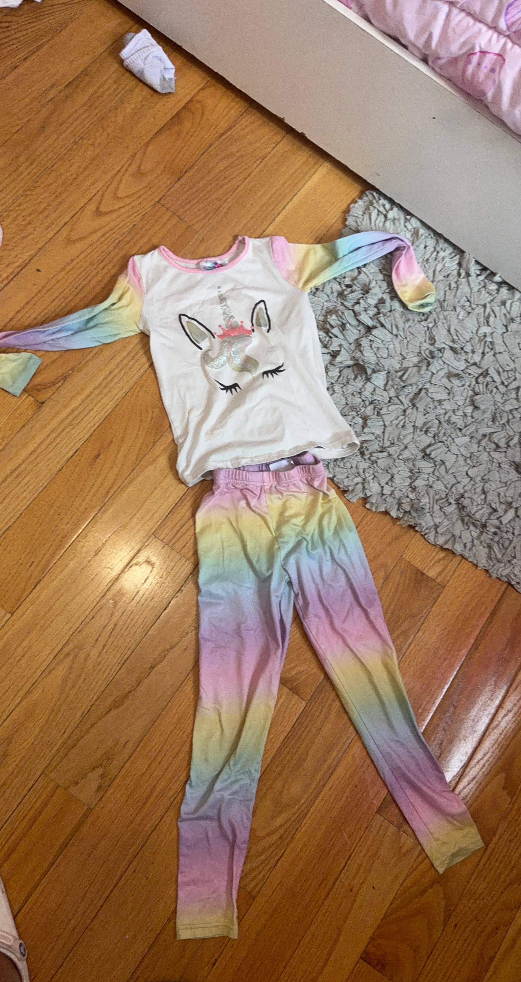 Kids Unicorn Rainbow Pajama Set