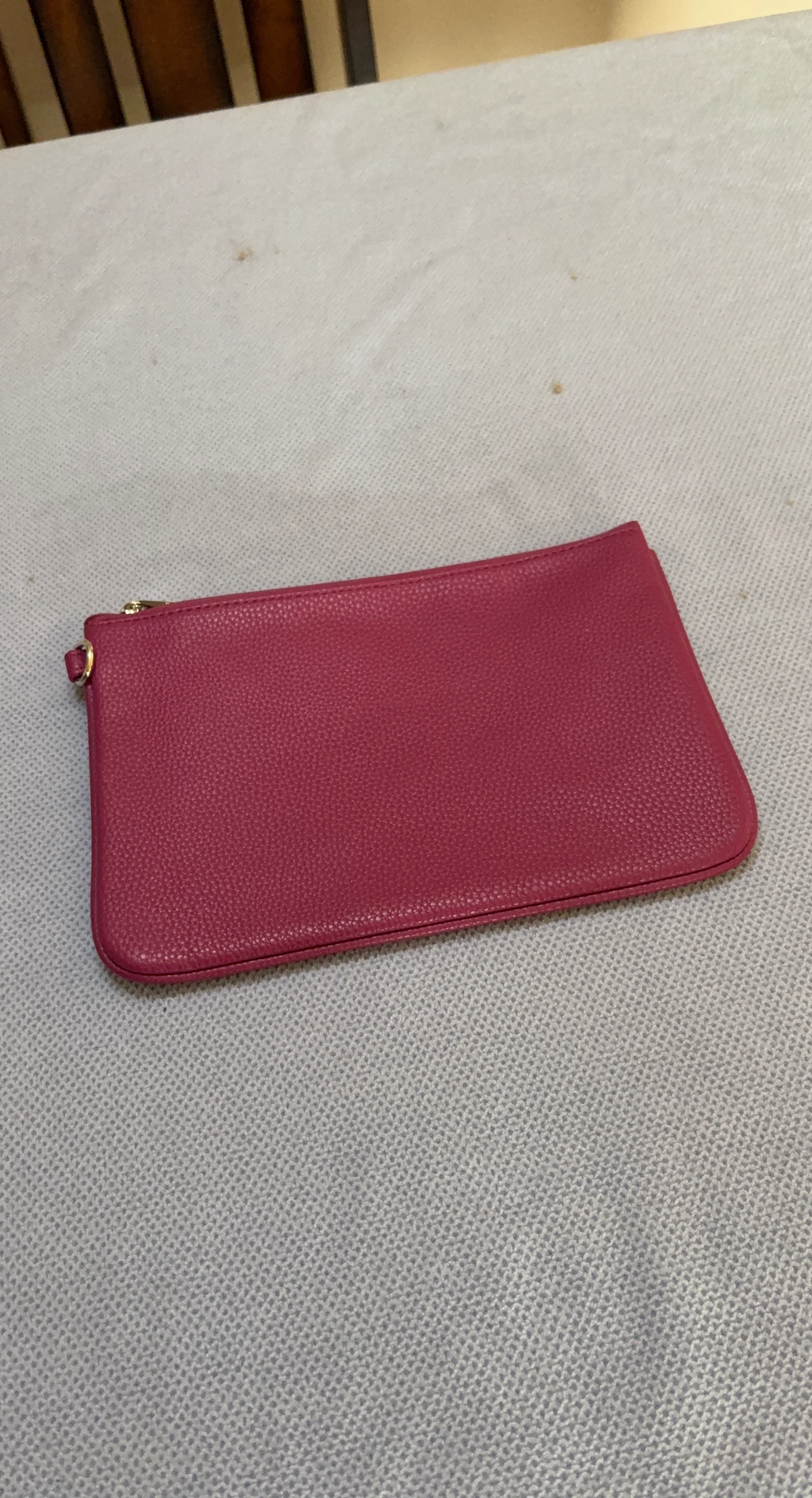 Pink Leather Pouch