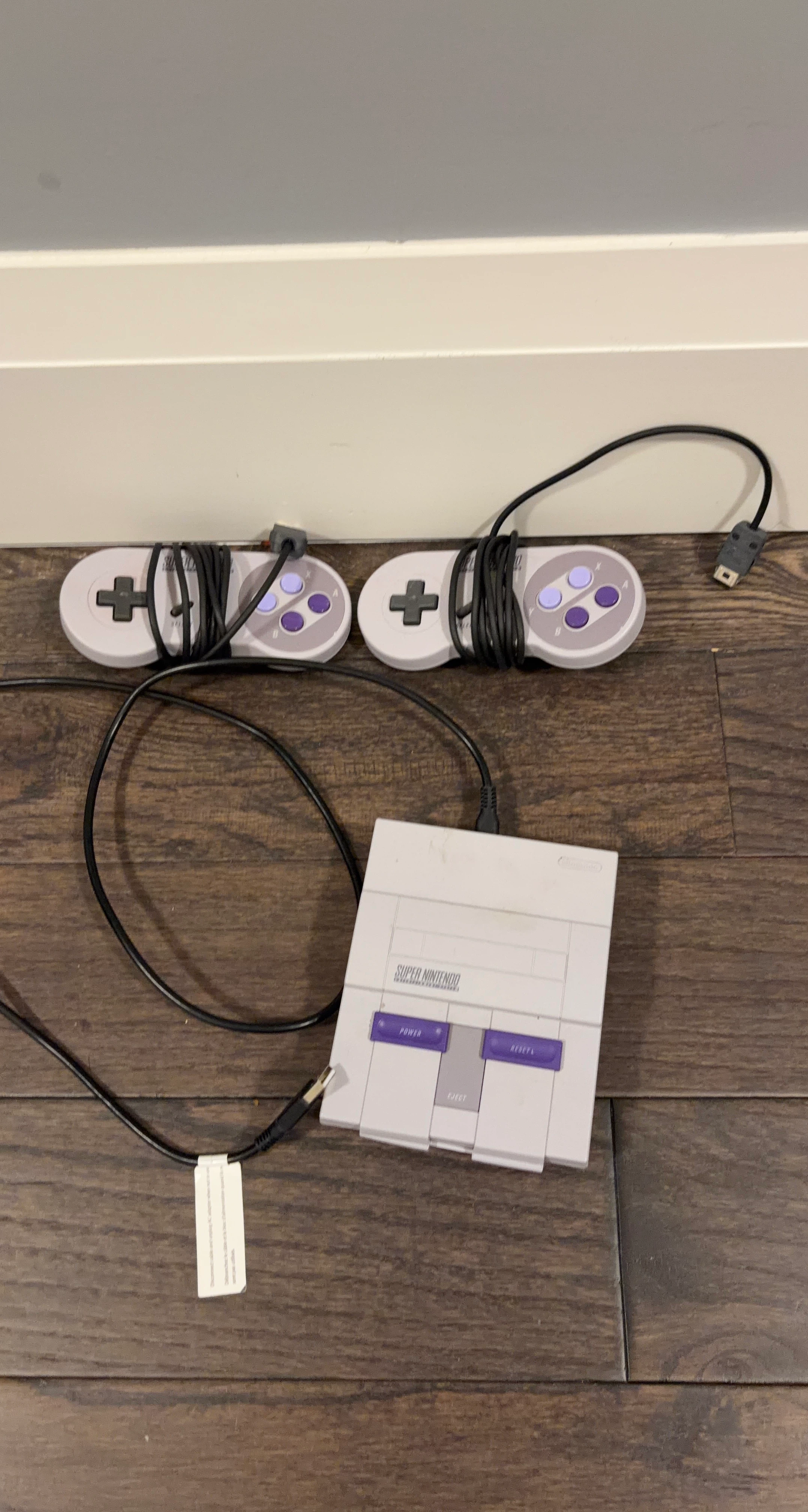 Nintendo Super Nintendo Console with Two Controllers