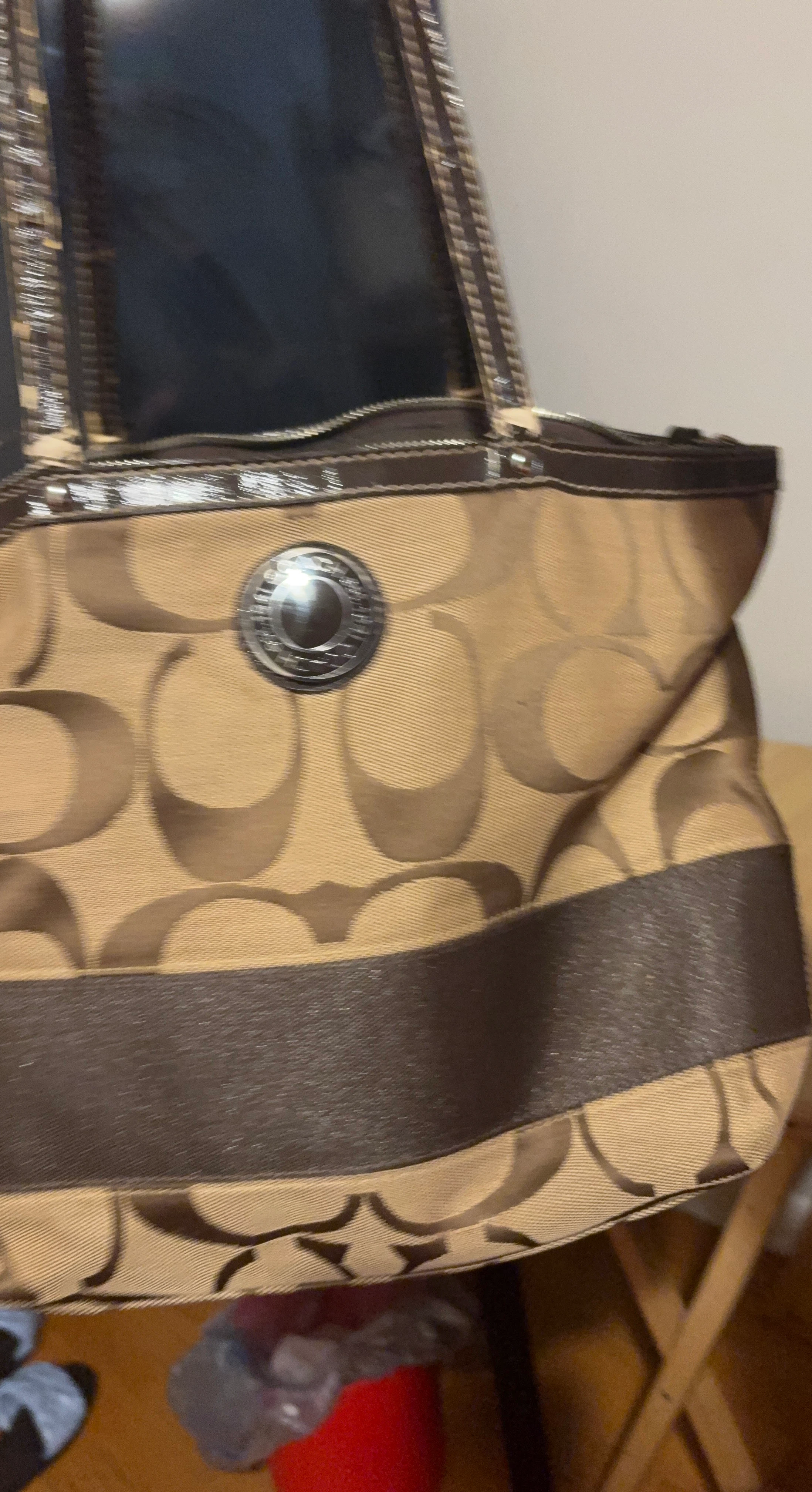 Coach Monogram Tote Bag