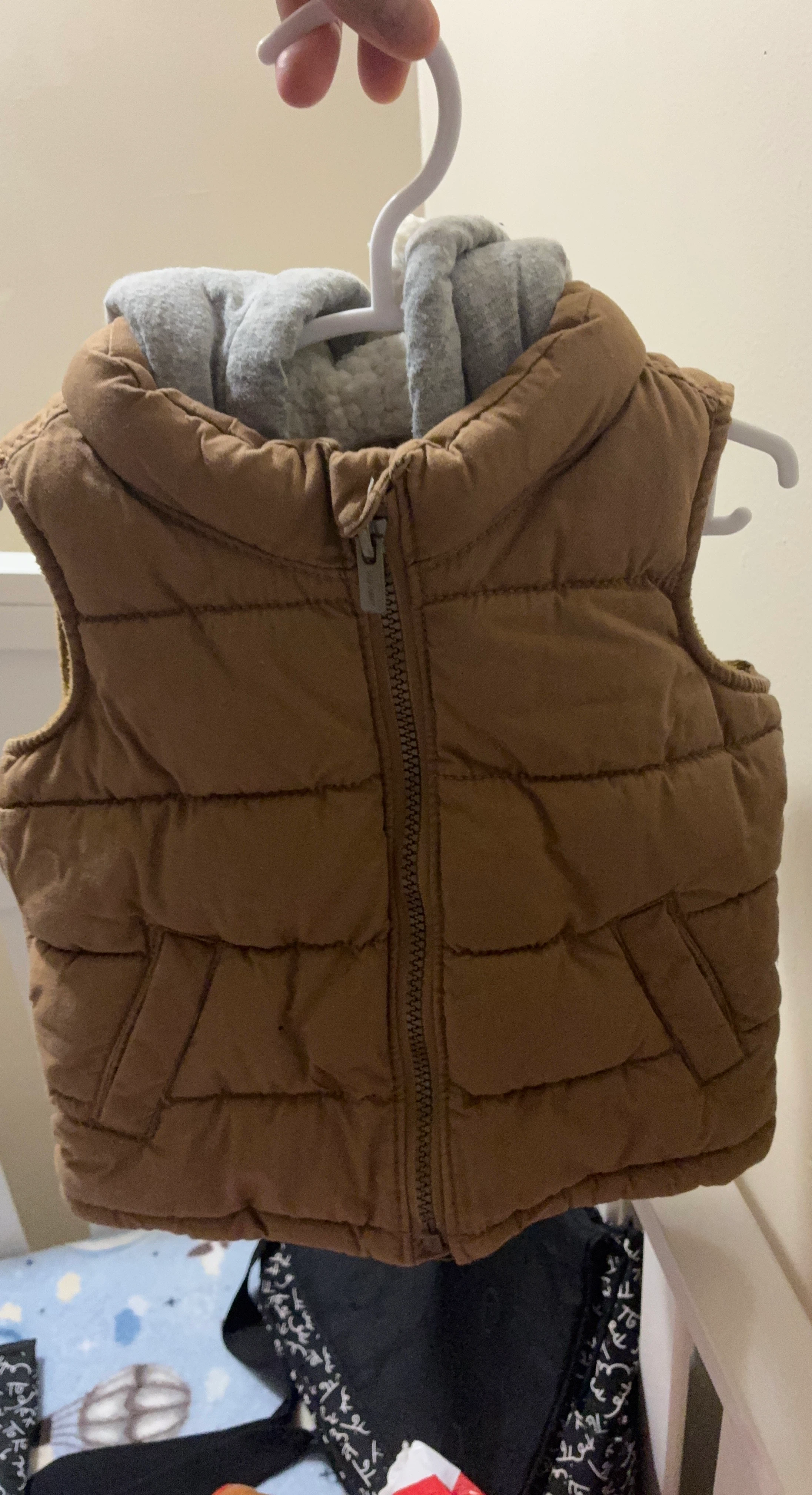 Boys Puffer Vest with Hood