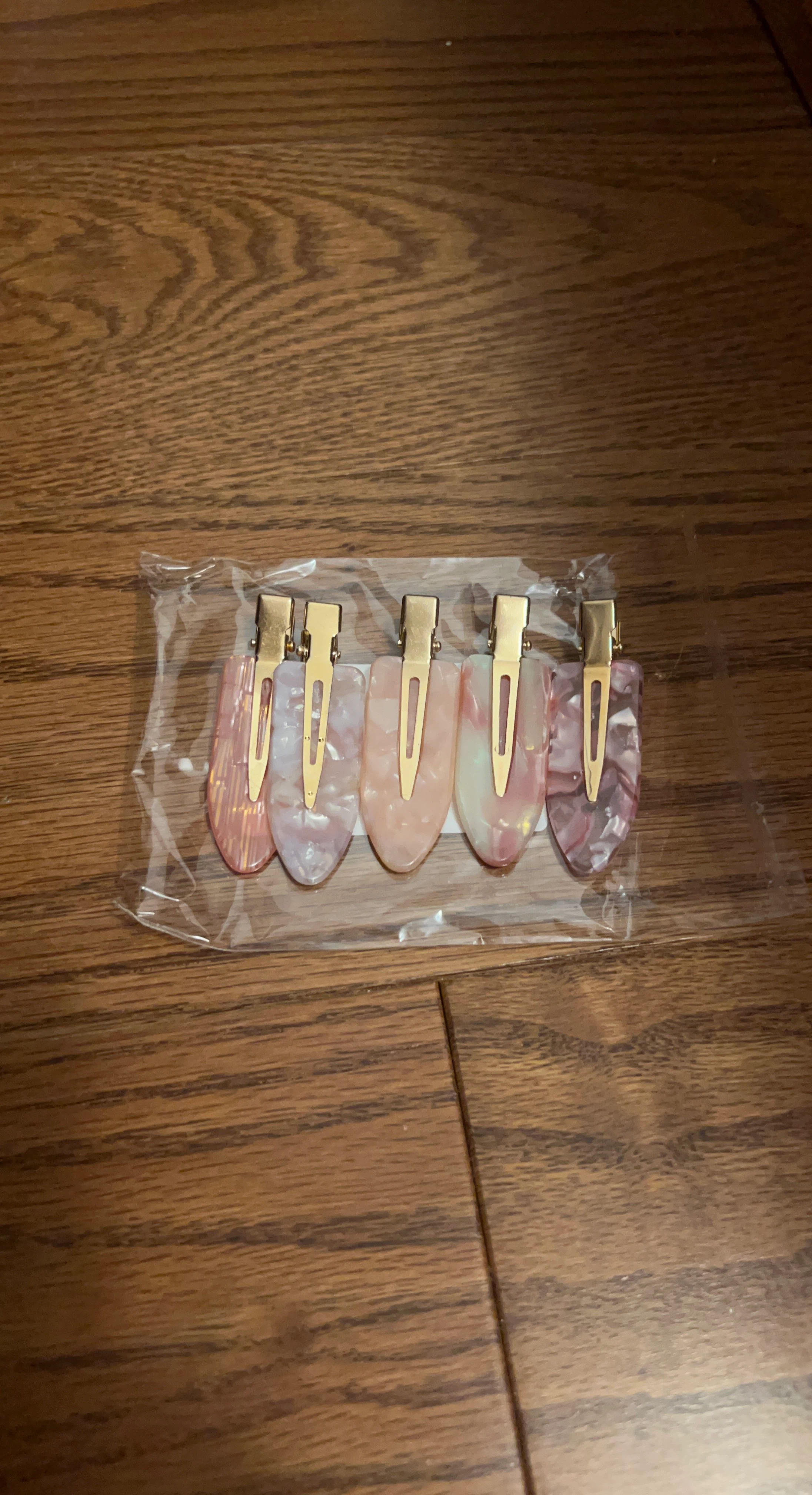 Acetate Hair Clips - Set of 5