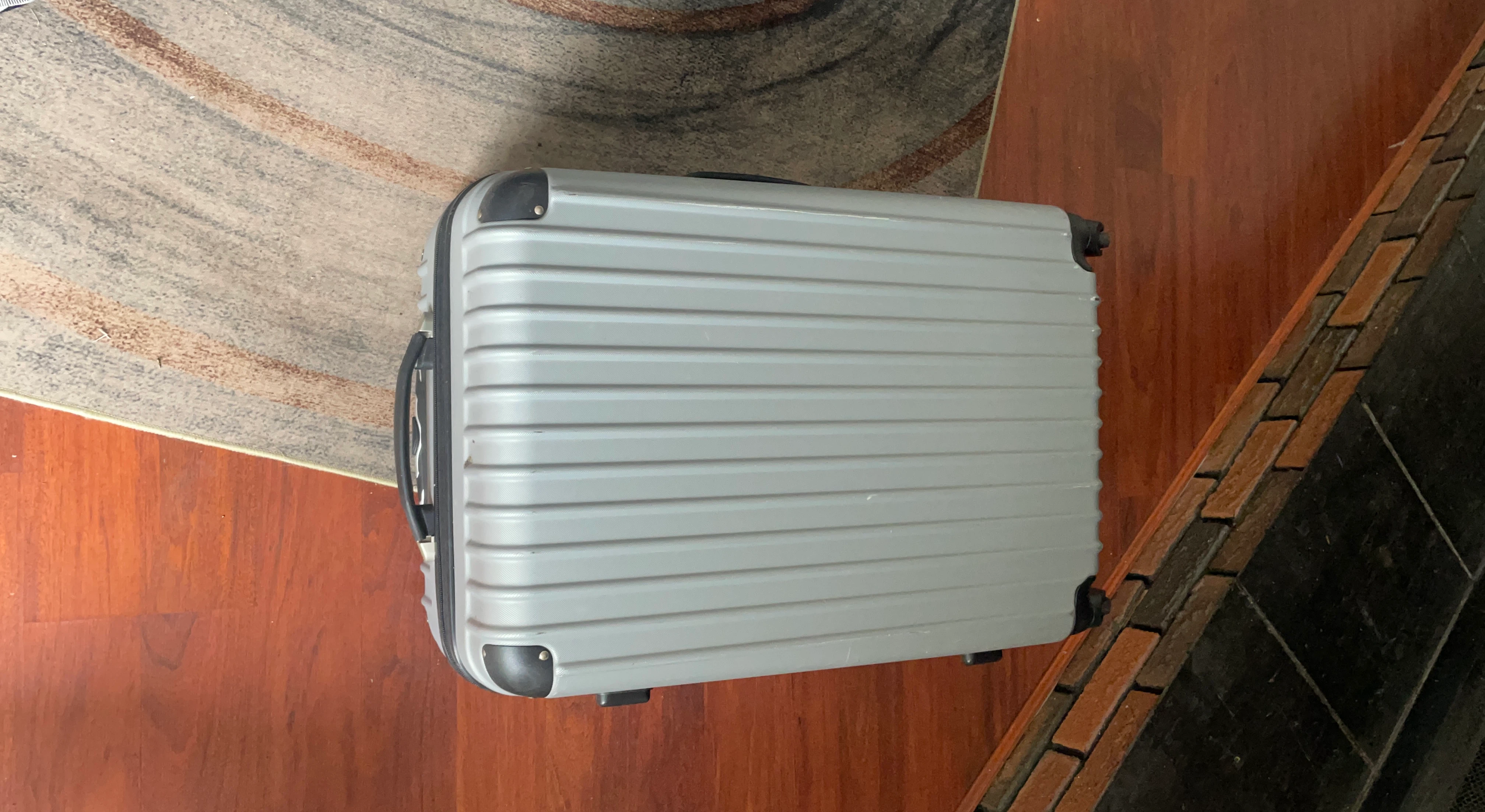 Grey Hardside Spinner Suitcase