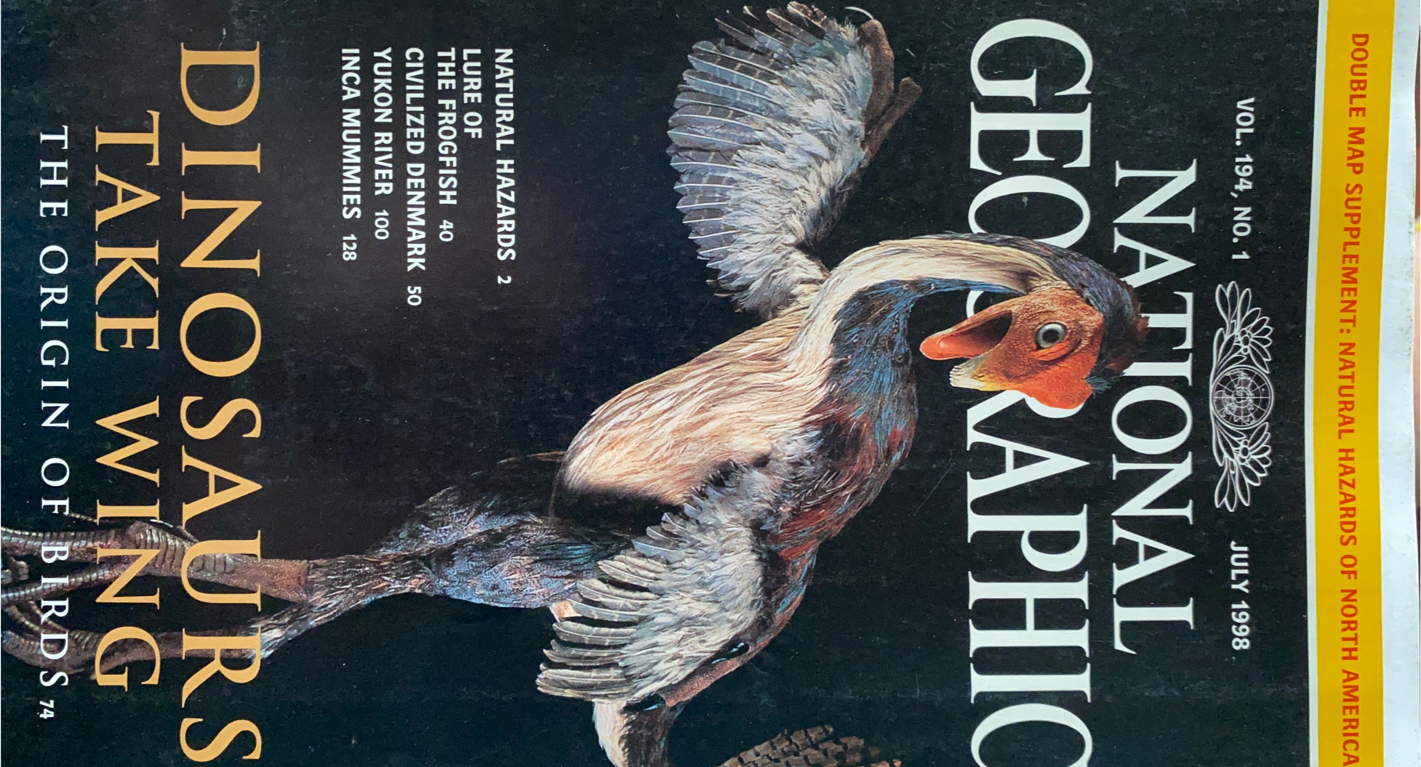 National Geographic Magazine - Dinosaurs Take Wing - July 1998