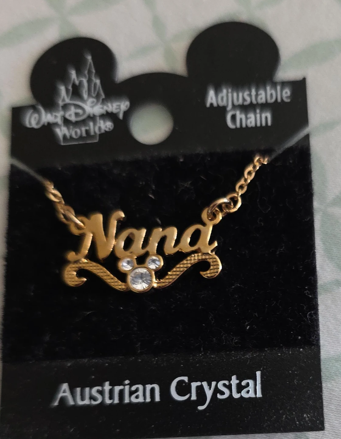 Disney World Nana Necklace with Austrian Crystals