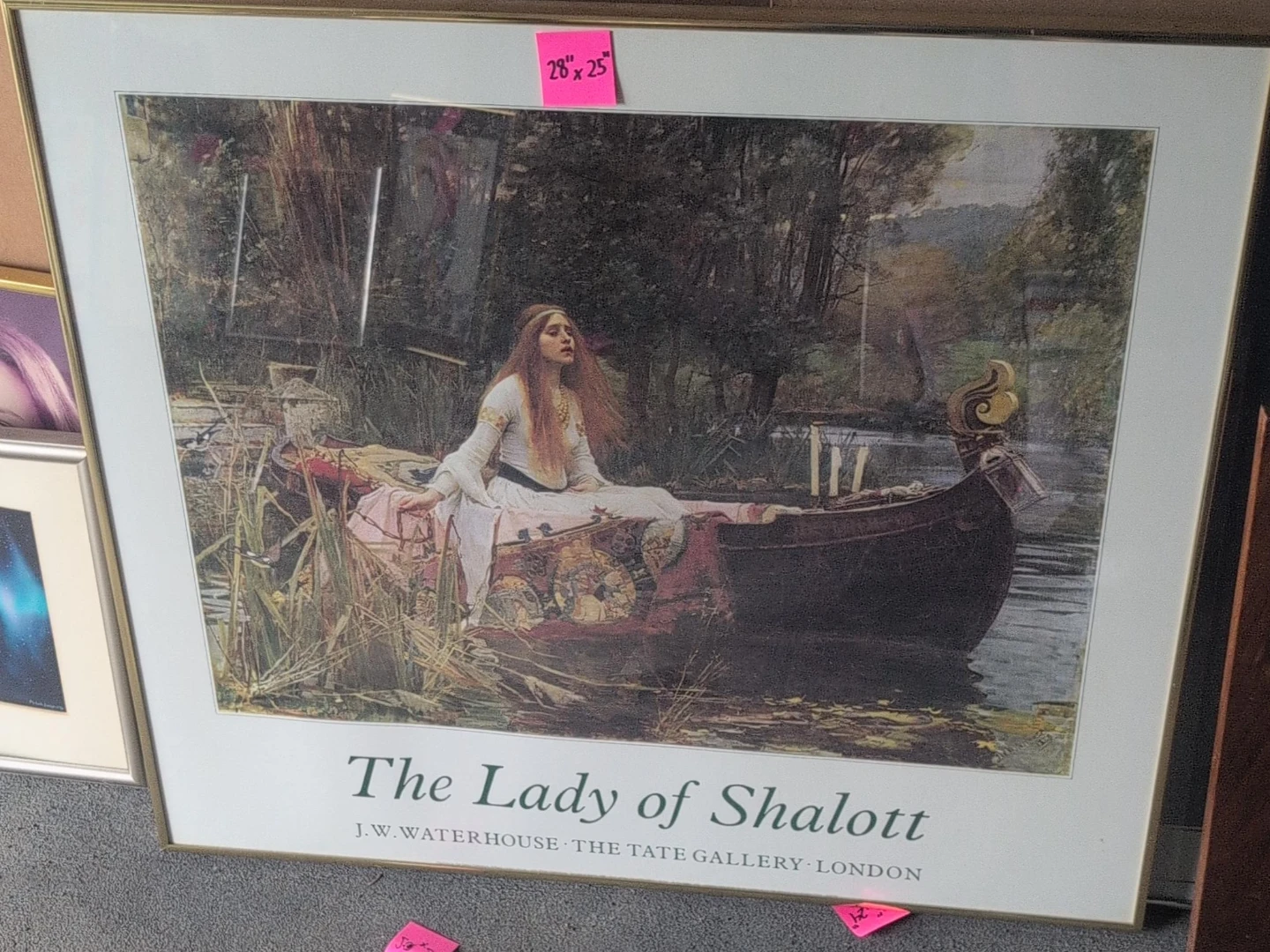 The Lady of Shalott Print by J.W. Waterhouse