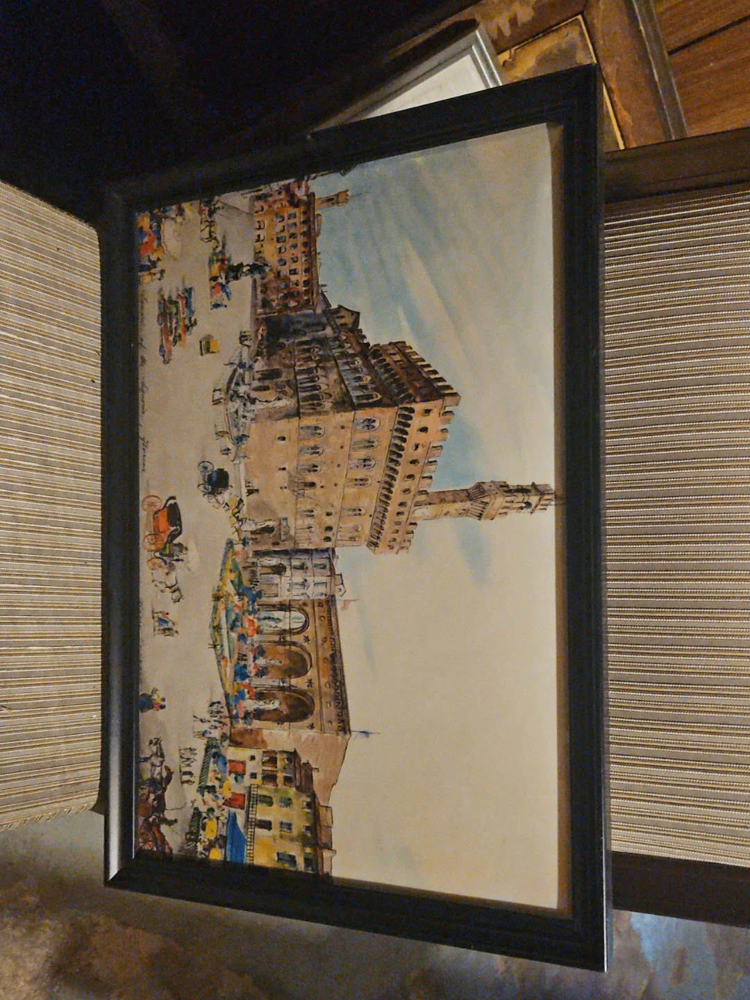 Framed Art Print of Piazza della Signoria, Florence