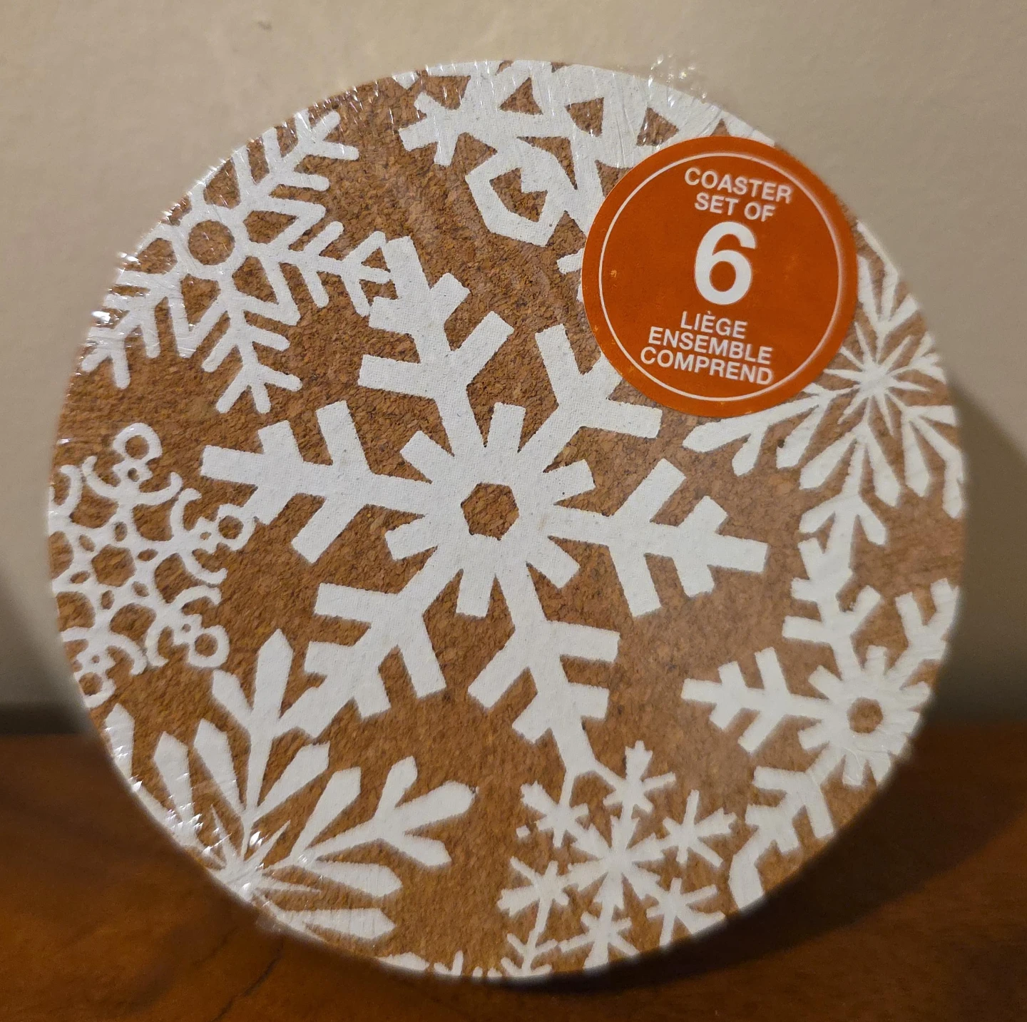 Snowflake Coasters Set of 6