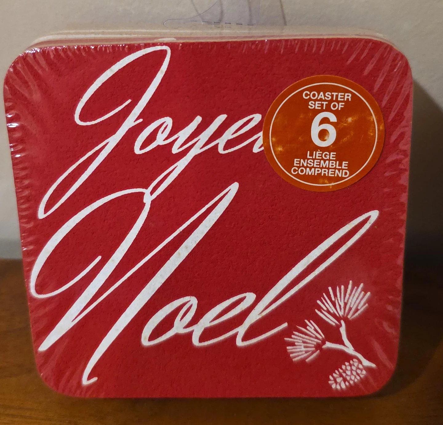 Joyeux Noel Coaster Set of 6