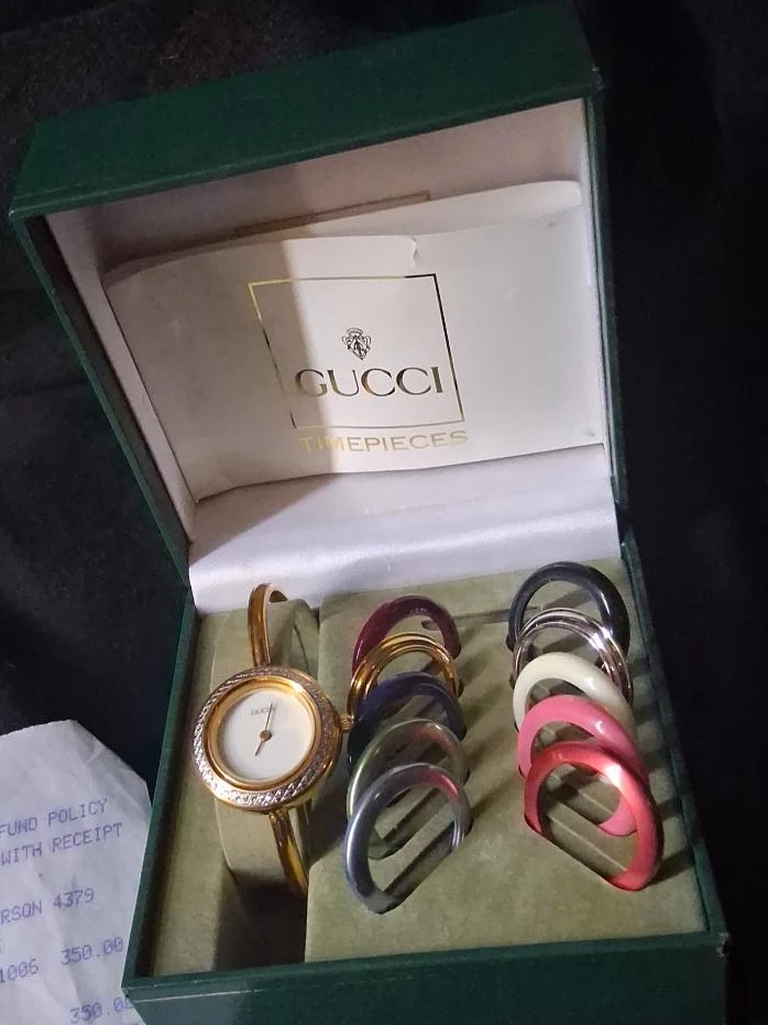 Gucci Timepieces Watch with Interchangeable Bezels