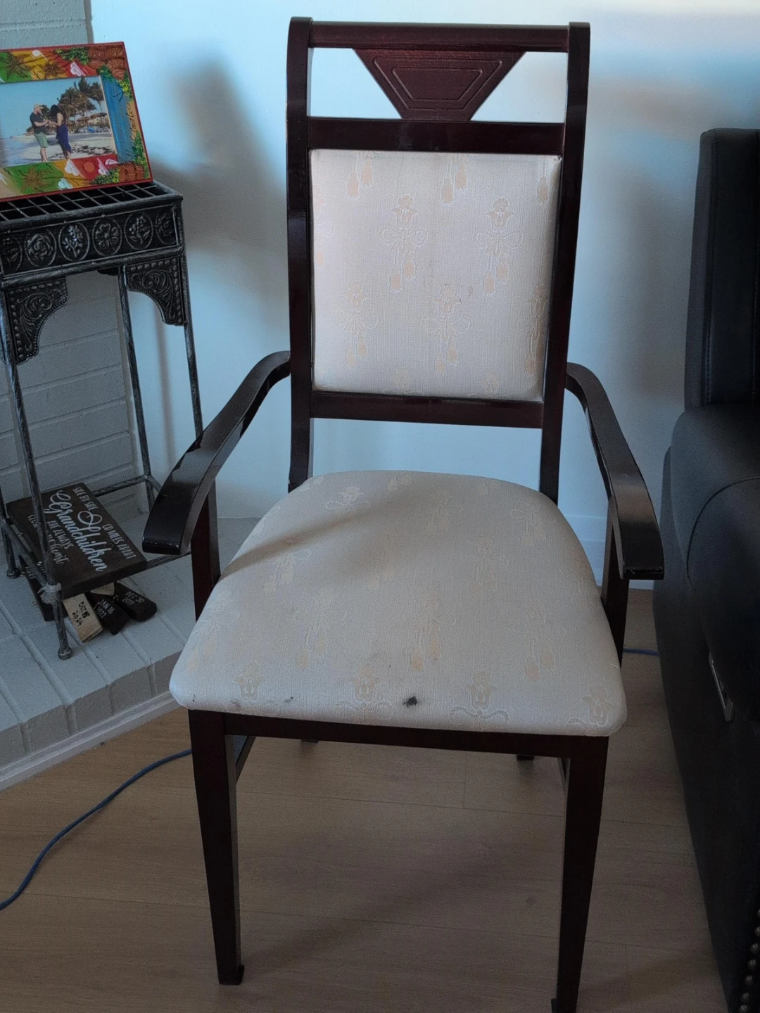 Armchair with patterned upholstery 2 chairs for $80