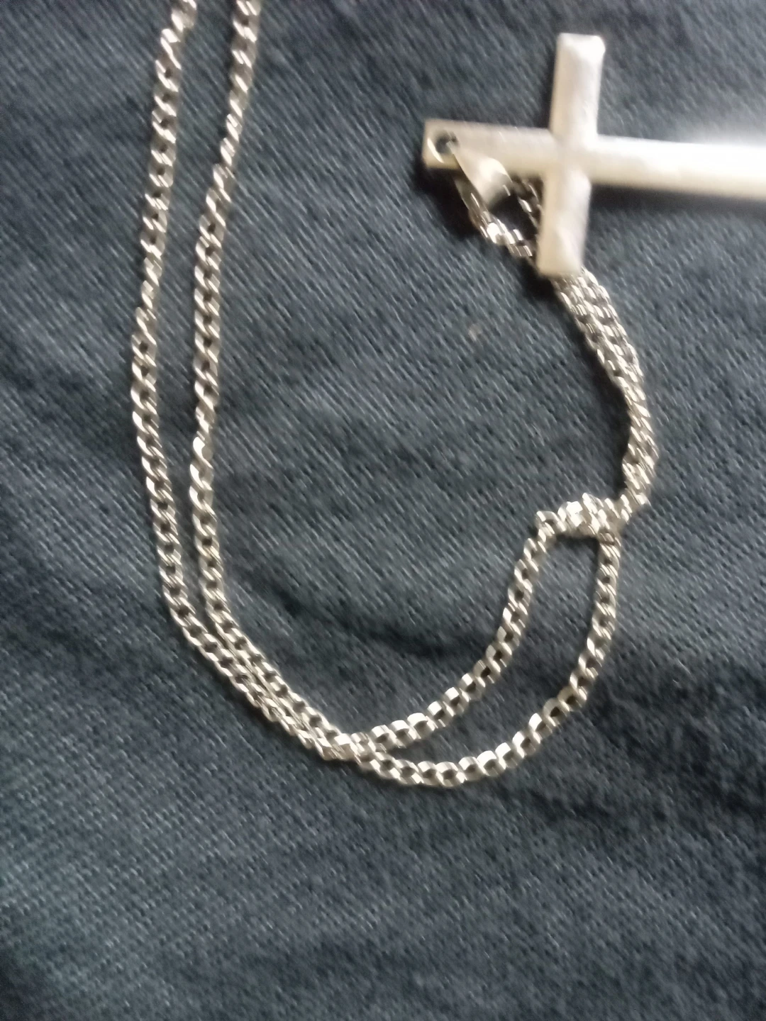 Silver Cross Necklace