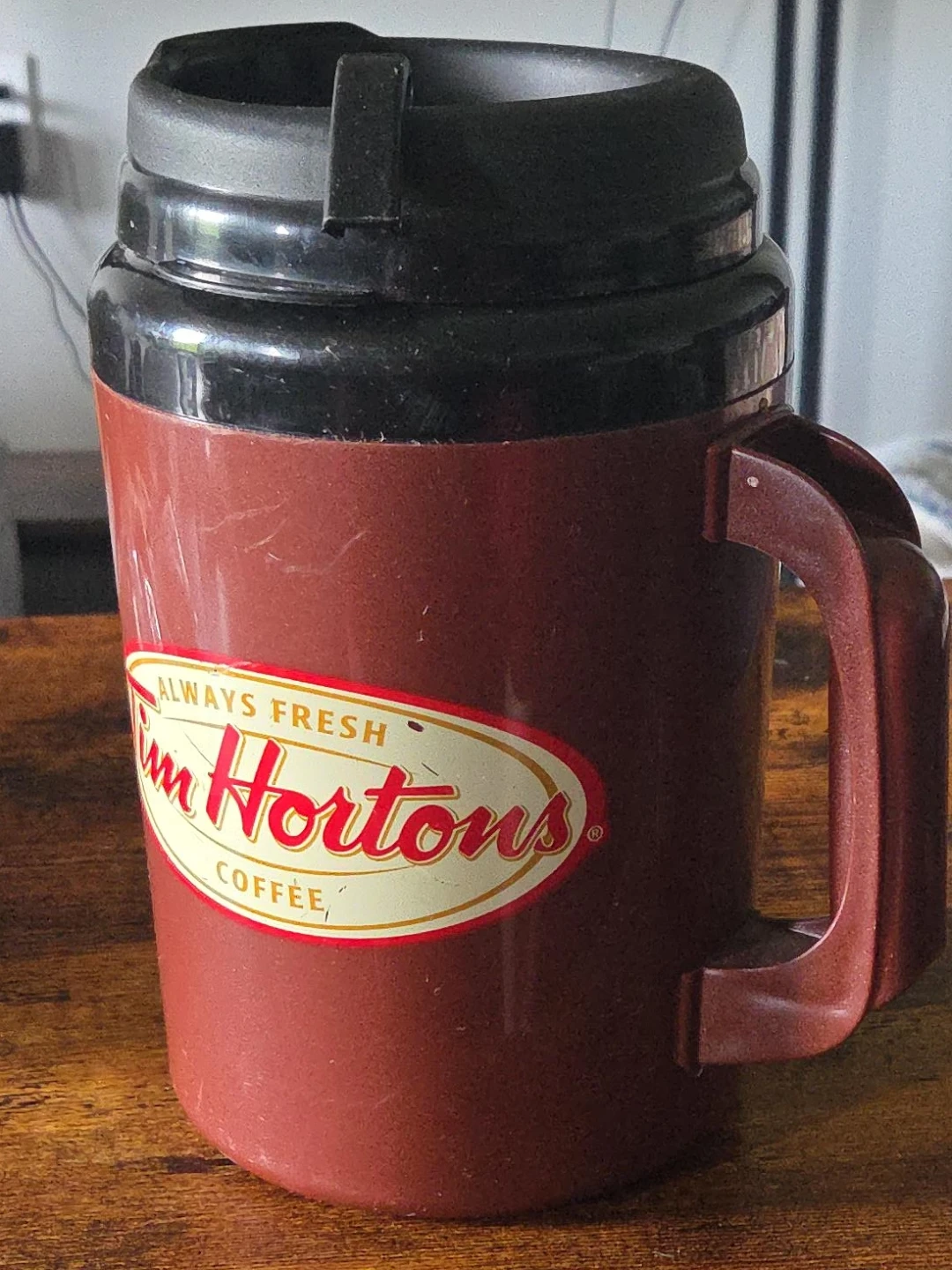 Tim Hortons Coffee Thermos Mug