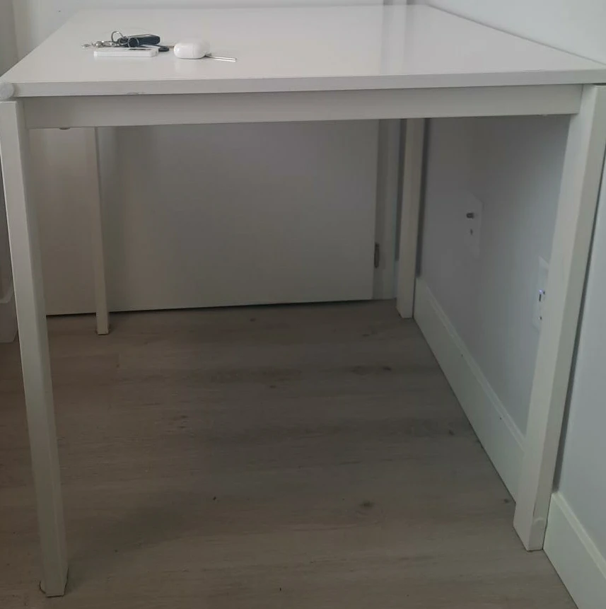 White IKEA Desk
