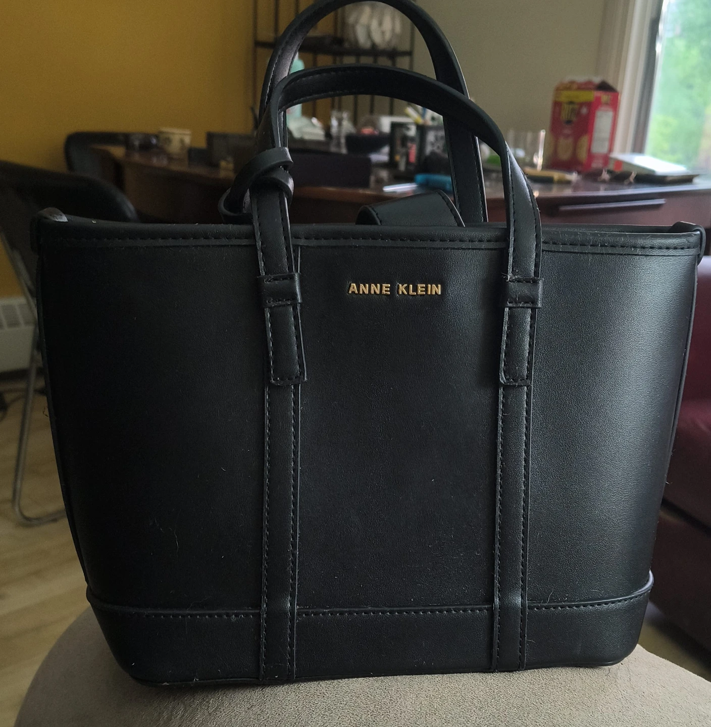 Anne Klein Black Tote Bag