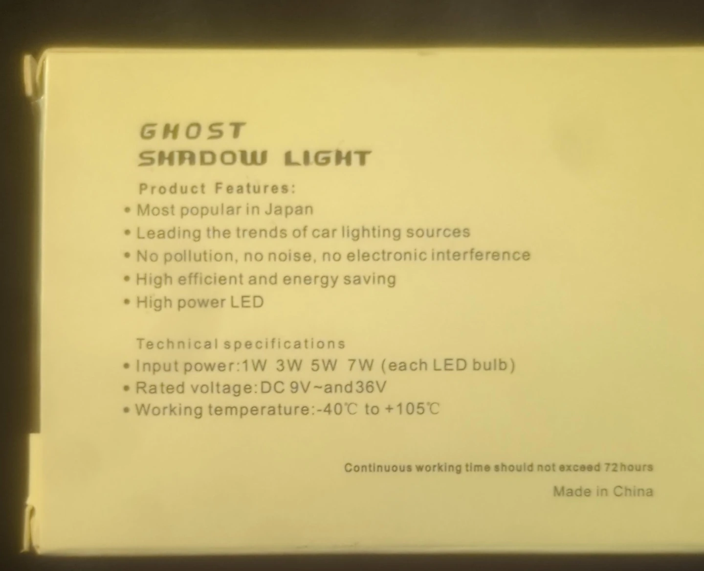 BMW Ghost Shadow LED