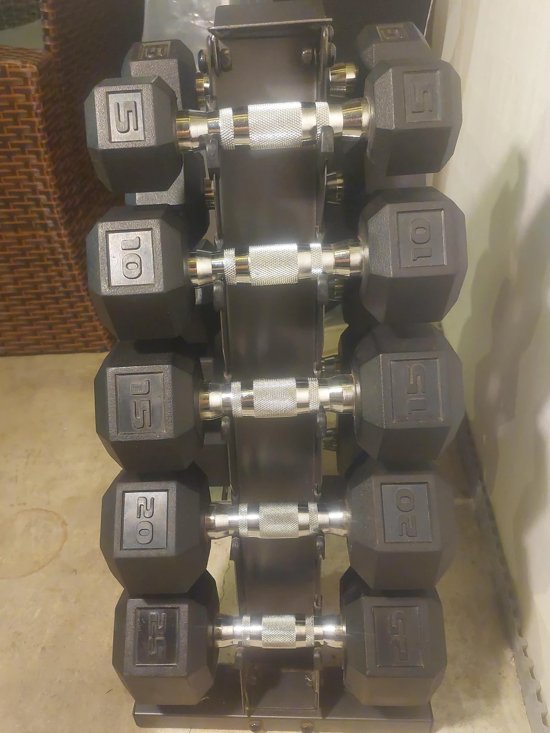 Cap Barbell RK-12BIS Dumbbell Set with Rack