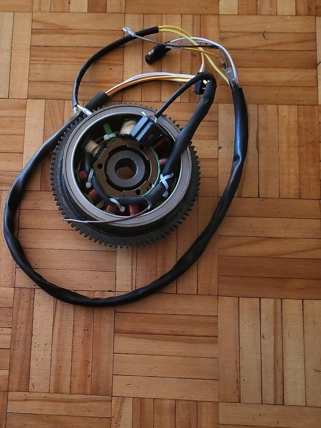 Motorcycle Stator Assembly with Wiring