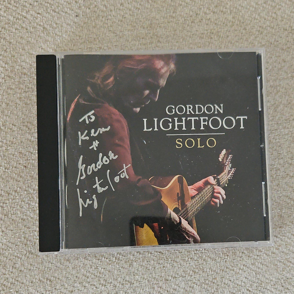 Signed Gordon Lightfoot Solo CD