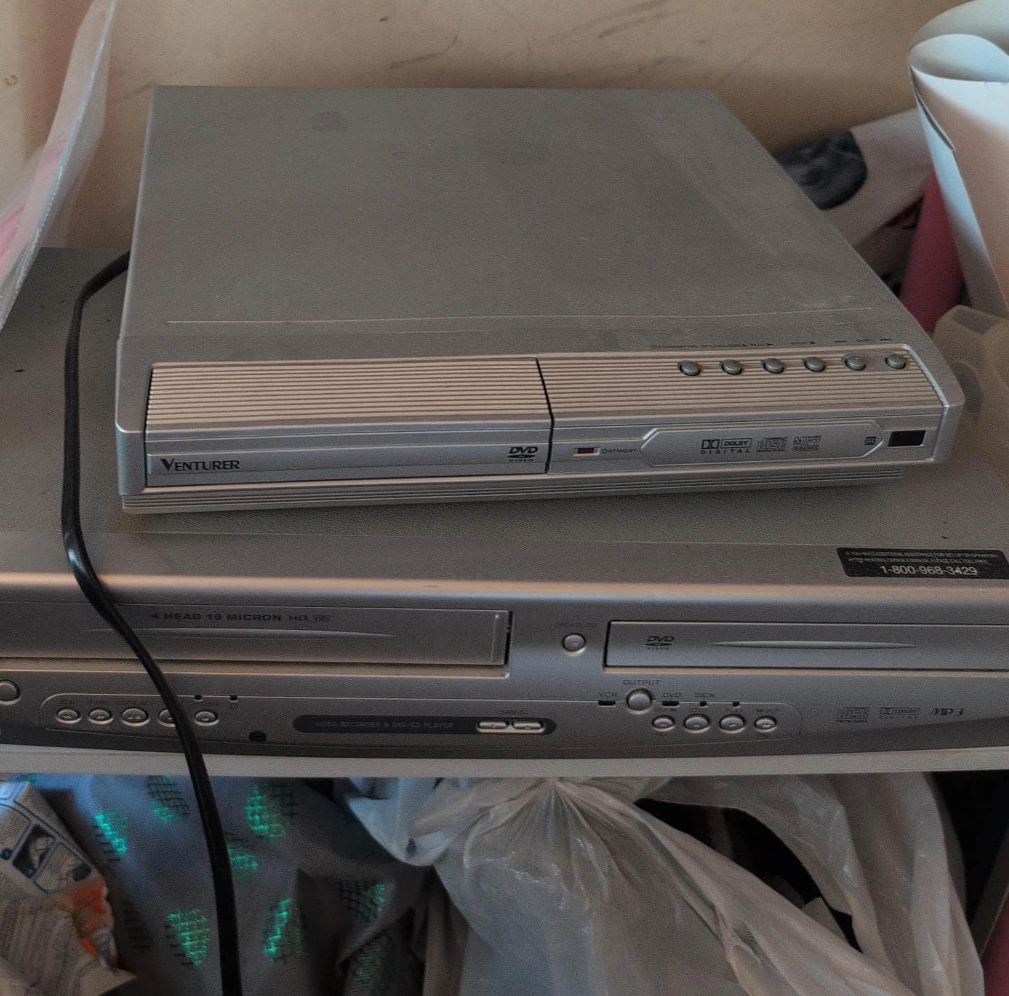 Venturer VCR and DVD/CD Player Combo no remote  $12 each