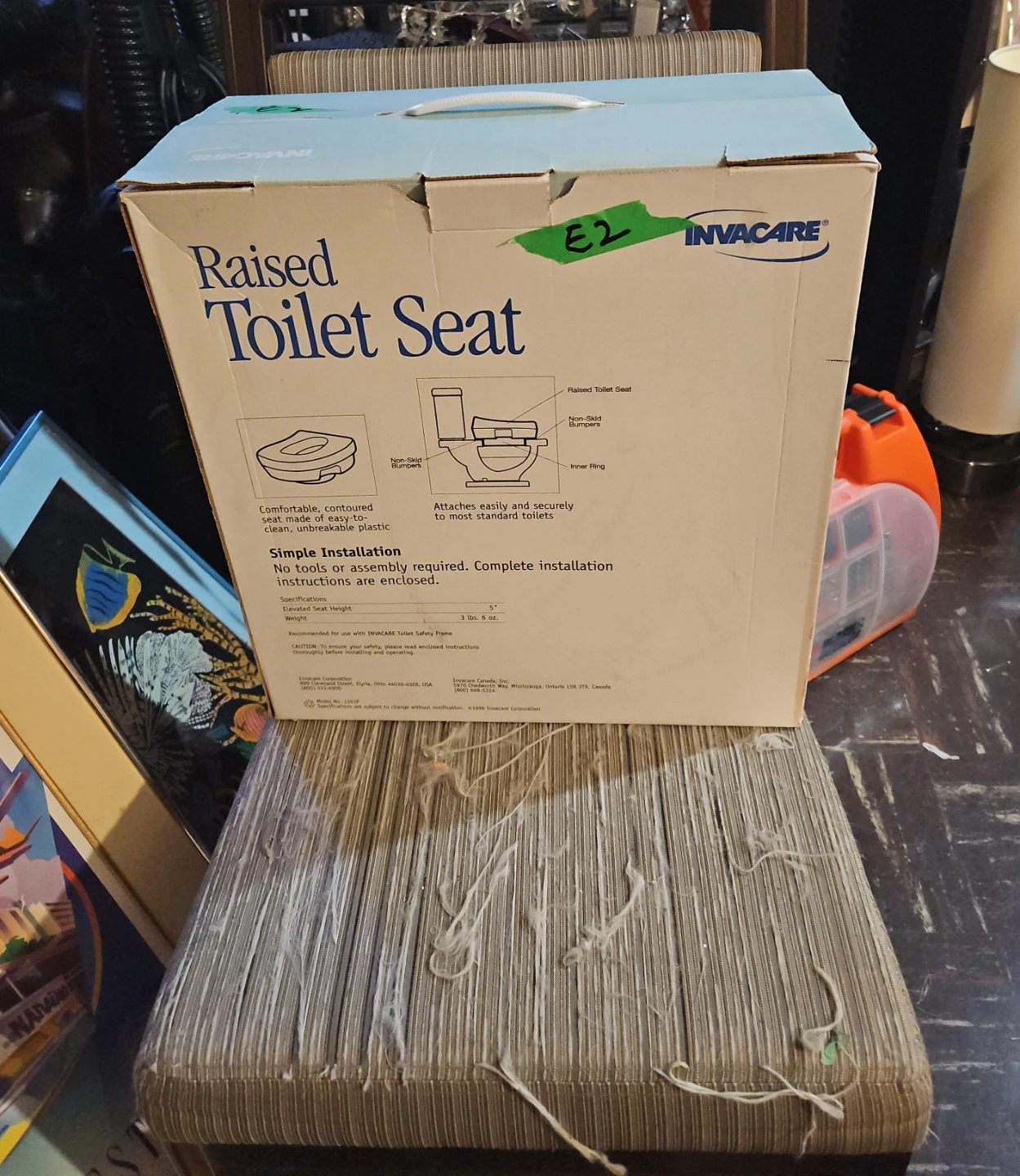 Invacare Raised Toilet Seat 5" Height