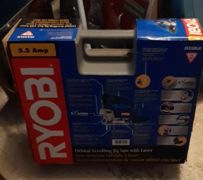 Ryobi 5.5 Amp Orbital Jig Saw with Laser JS550LK