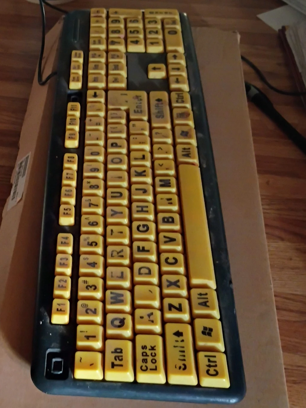 Large Print Yellow Key Keyboard