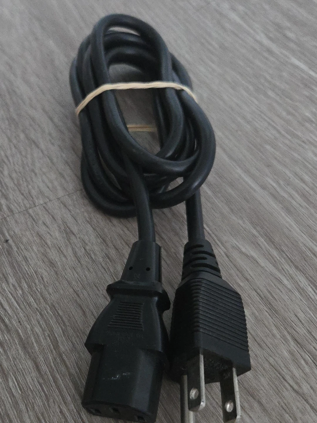 2x Black Power Cords
