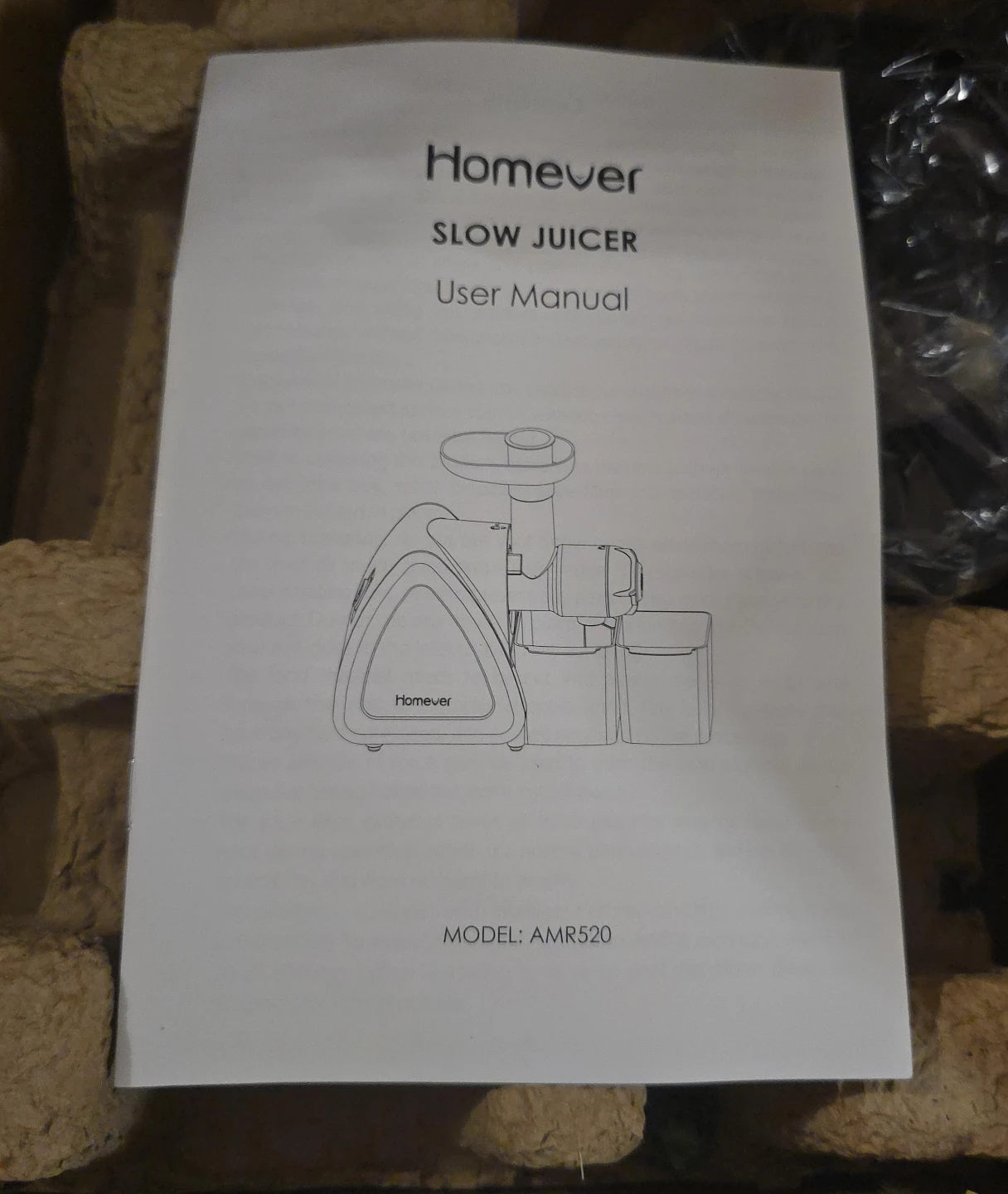 Homever Slow Juicer User Manual AMR520