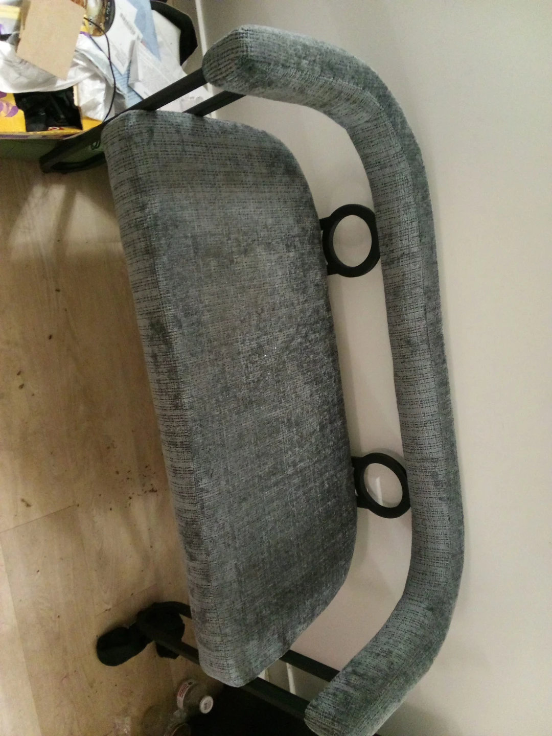 Gray Upholstered Accent Chair