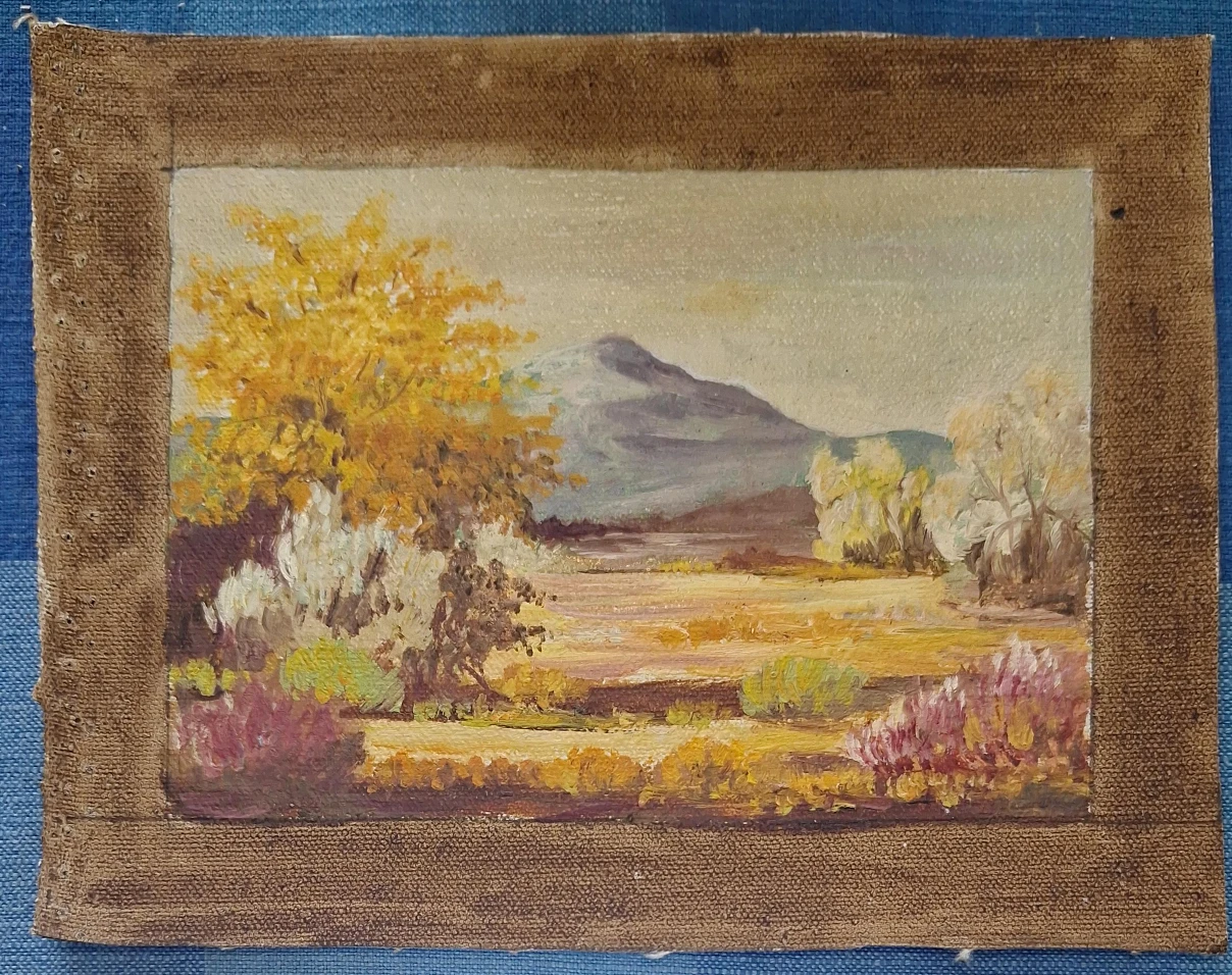Landscape Painting - Autumn Mountain Scene